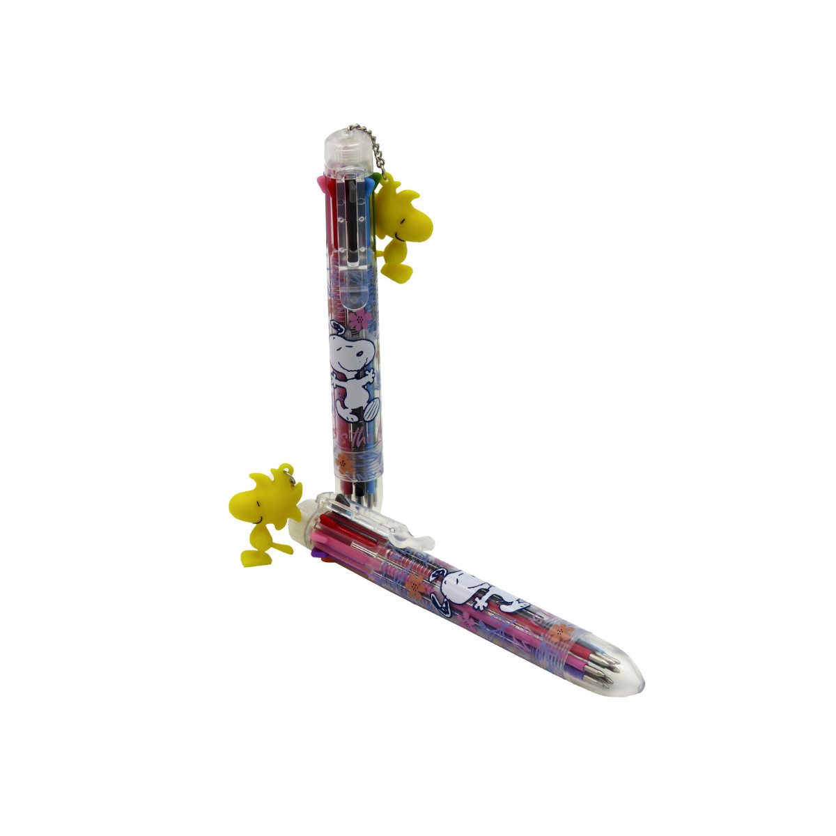 Snoopy Kugelschreiber 1 Stück 8 Farben Kugelschreiber mit 3D Figur Mehrfarbstift, (Set, 1-tlg)