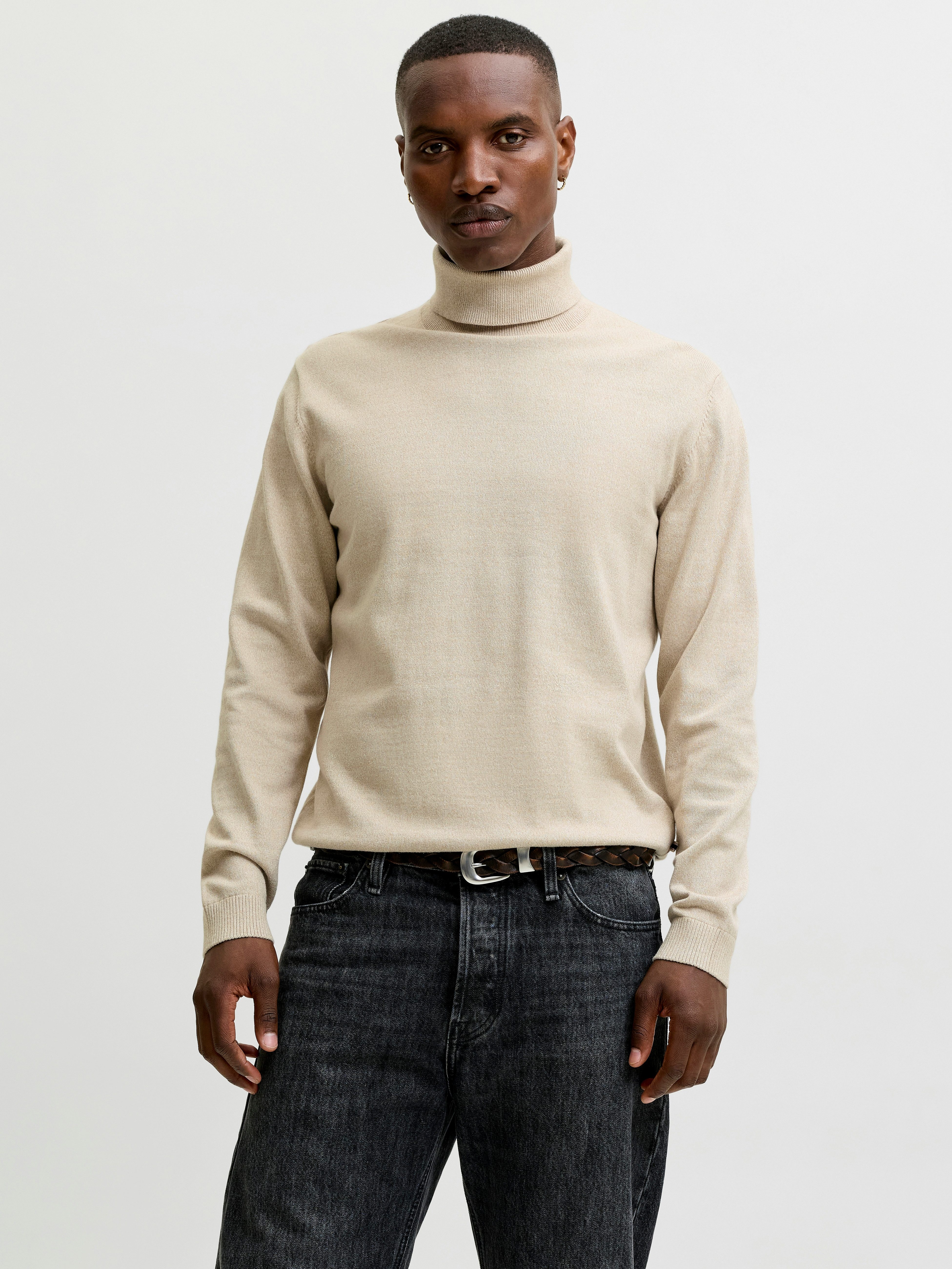 Jack & Jones Rollkragenpullover JJEBASIC mit hohem Tragekomfort Baumwolle, regular fit