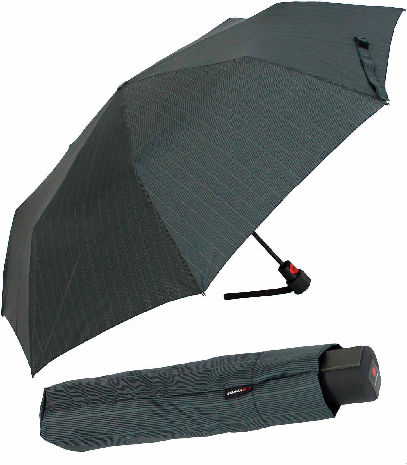 Herren Regenschirme Knirps® Taschenregenschirm Fiber T1 mit Auf-Automatik Herren - Gents Prints, der stabile Klassiker