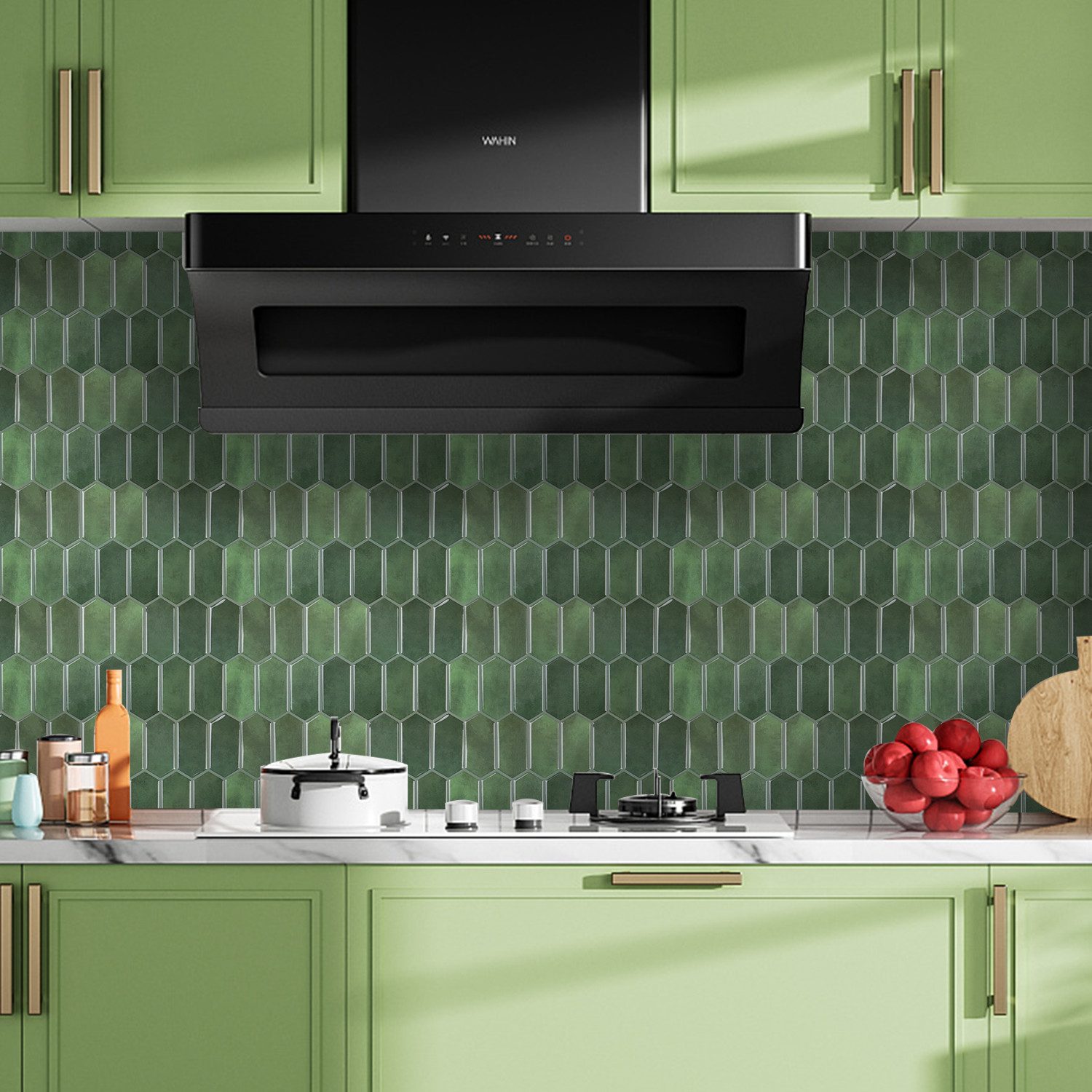 Coonoor Küchenrückwand selbstklebend Spritzschutz Küche Wandpaneele, alle U günstig online kaufen