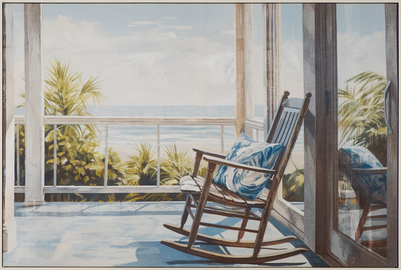 ArtUniverse Gemälde Leinwandbild Meerblick 80 x 120 cm, Naturmotiv