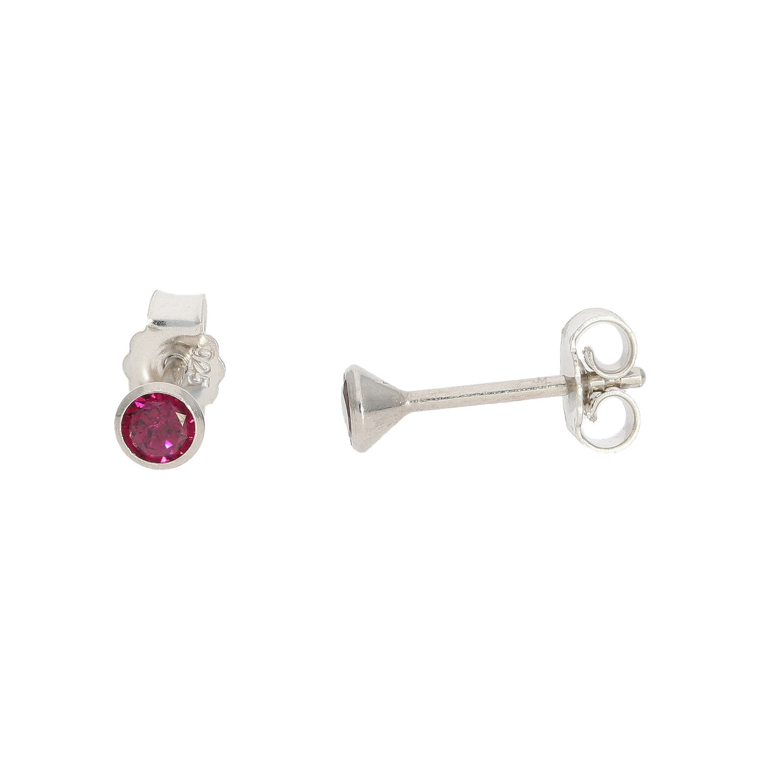 JuwelmaLux Ohrring-Set JuwelmaLux Ohrstecker mit Rhodolith, günstig online kaufen