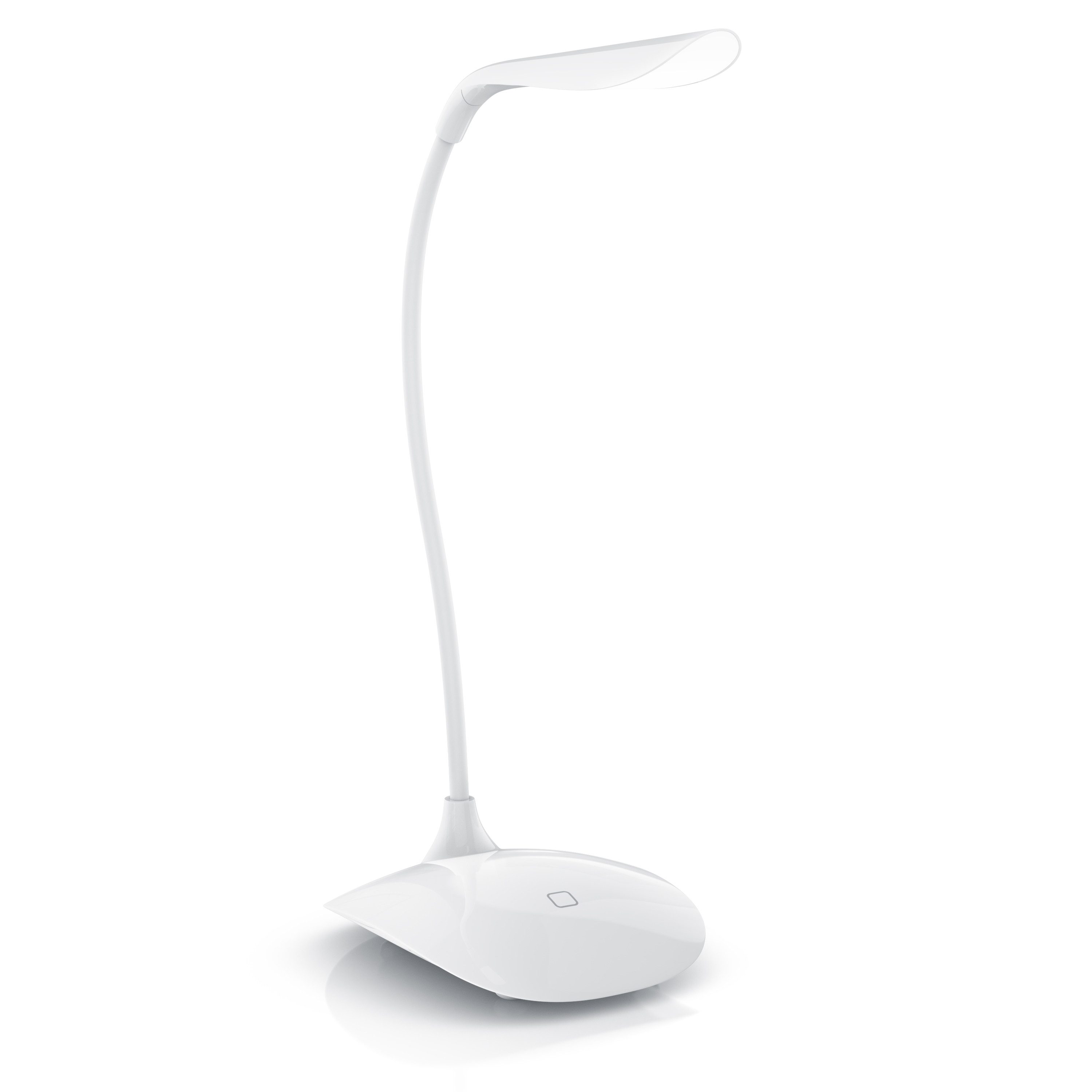Brandson Schreibtischlampe Bürolampe, Tischleuchte, leuchtstarke 70 Lumen, Energiesparend, 3 Watt, mehrere Helligkeitsstufen, LED fest verbaut, warmweiß, Stromsparend, 3 Helligkeitsstufen, Batteriebetrieb möglich