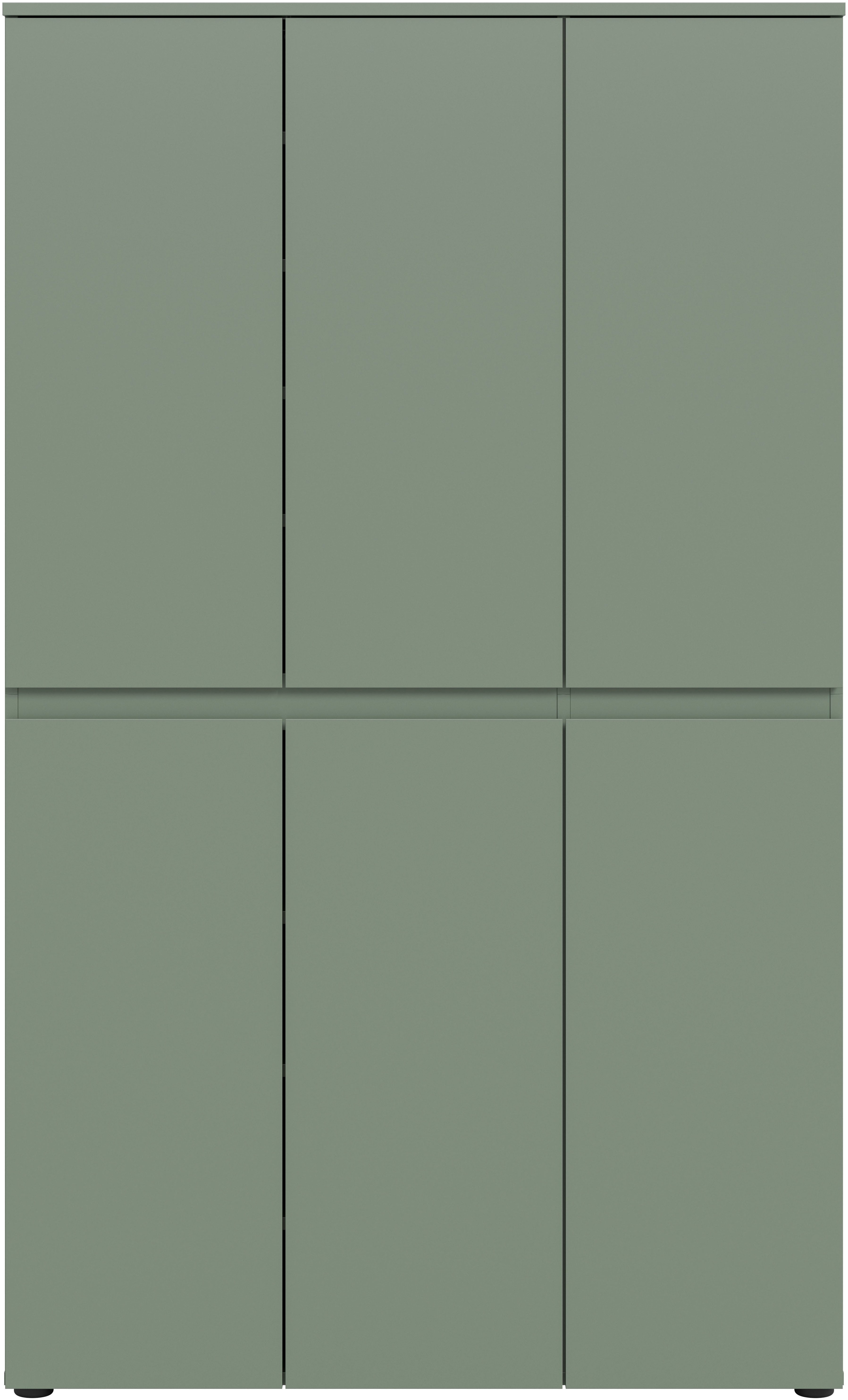 Home affaire Mehrzweckschrank CIPELA (1-St) BxH:105x175 cm, viel Stauraum, variable Einlegeböden, Kleiderstange
