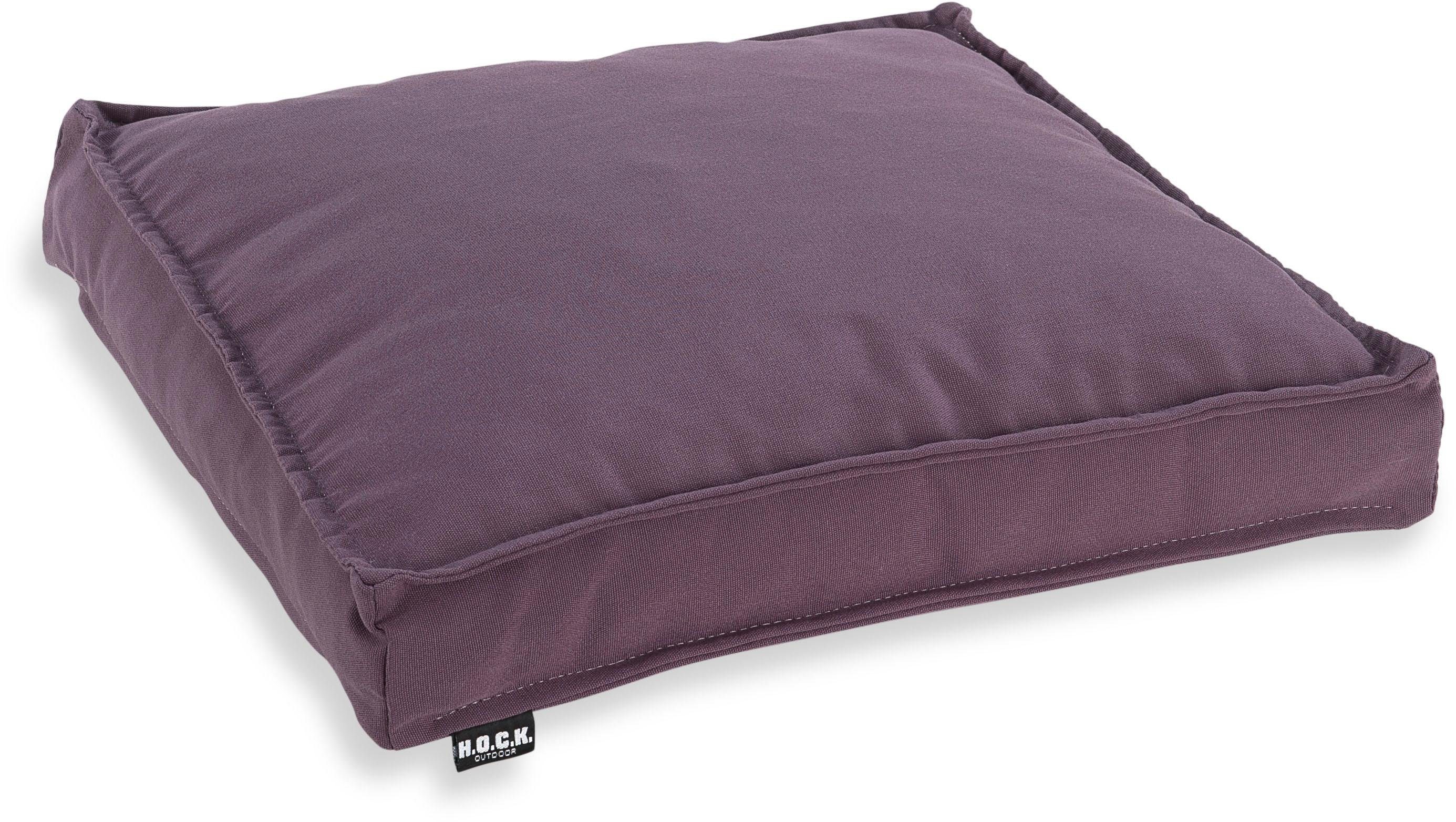 H.O.C.K. Stuhlkissen Classic Uni cm mauve Outdoor, 50/50/5