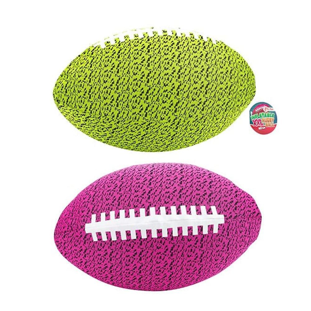 Toitoys Aufblasbares Bällebad Aufblasbarer Stoffball XXL Rugby - 40 cm