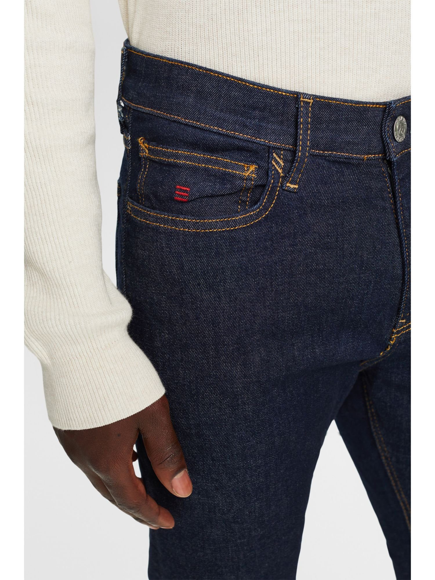 mittlerer Skinny Straight-Jeans Esprit mit Jeans Bundhöhe