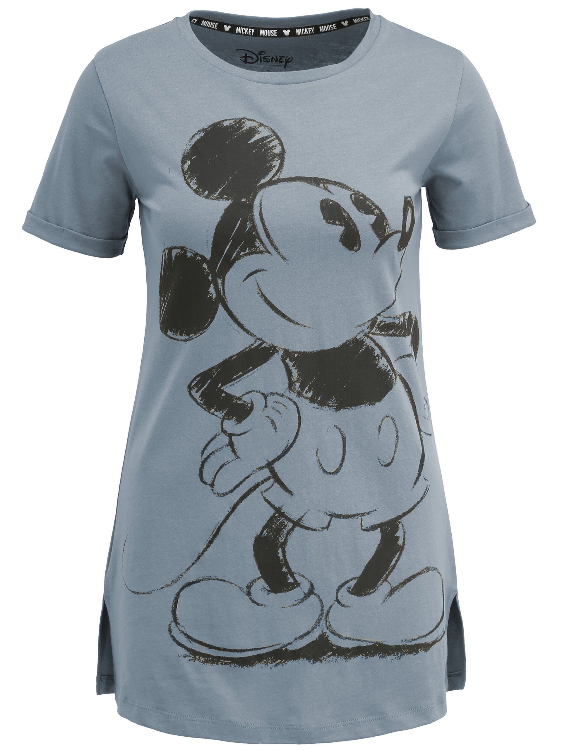 Longshirt Mickey COURSE hellblau Mouse