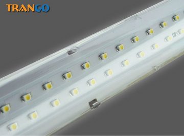 TRANGO LED Unterbauleuchte, 2460 LED Unterbaulampe *Moon* Lichtleiste, Küchen Unterbauleuchte 330mm lang 3,6 Watt 230V inkl. ON/Off Schalter 4500K Neutralweiß Led Leiste, Aufbauleuchte, Schrankbeleuchtung, Unterbauleiste