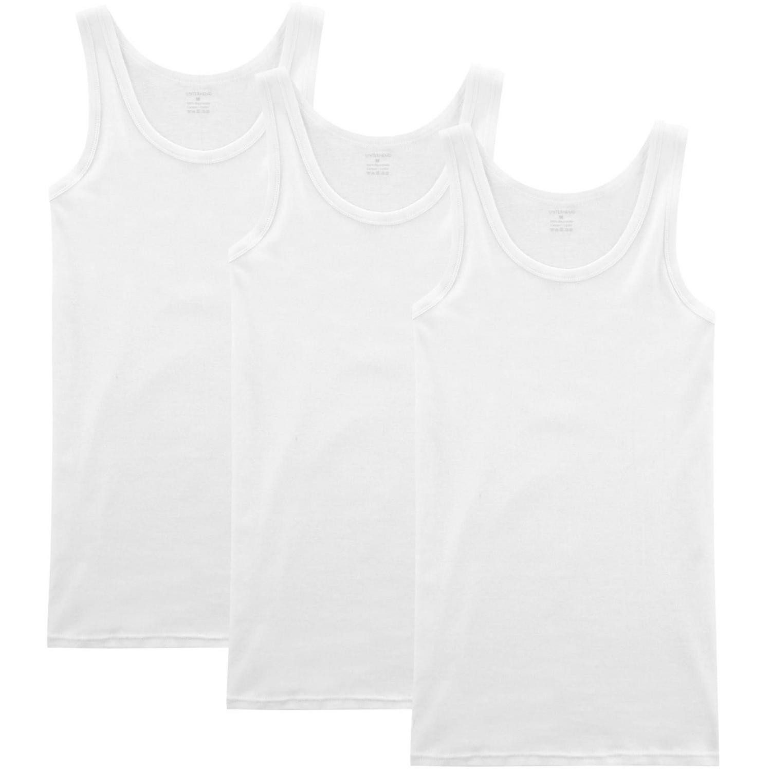 LuxusKollektion Tanktop Unterhemd Herren 3er Pack Baumwolle S