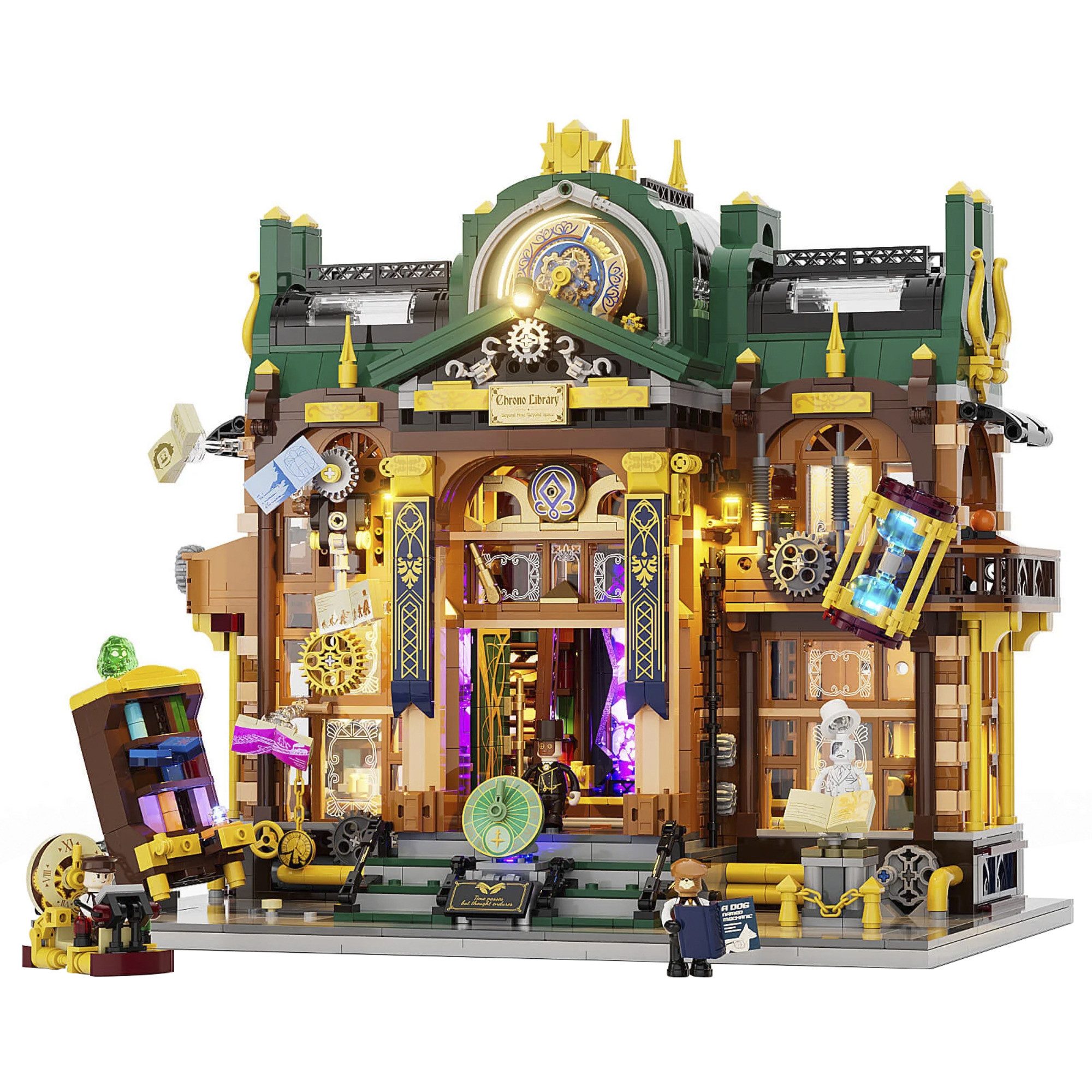 Lumibricks Lumibricks Steampunk Time Rift Bibliothek, Spielbausteine