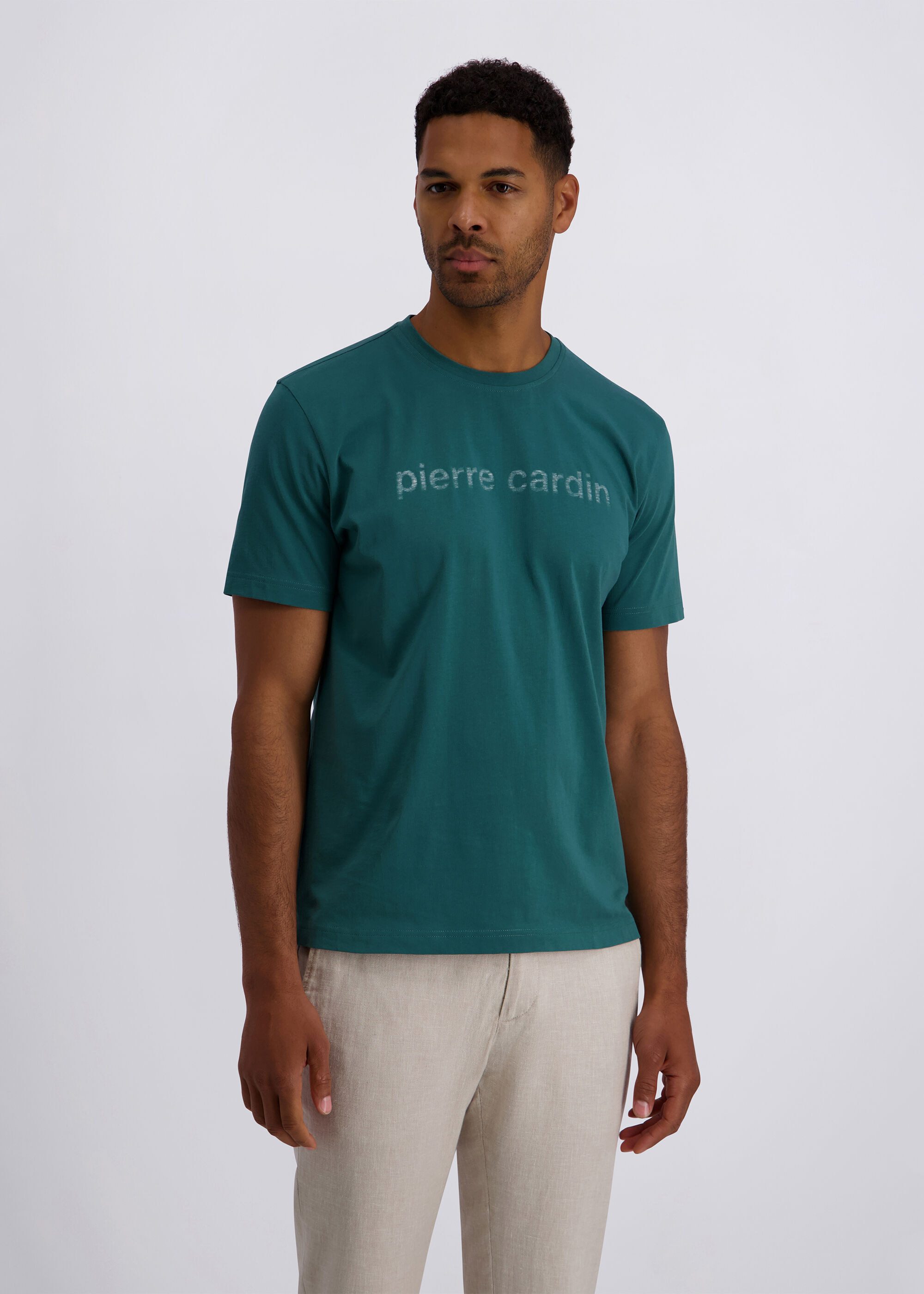 Pierre Cardin Print-Shirt (1-tlg) mit Logo-Print
