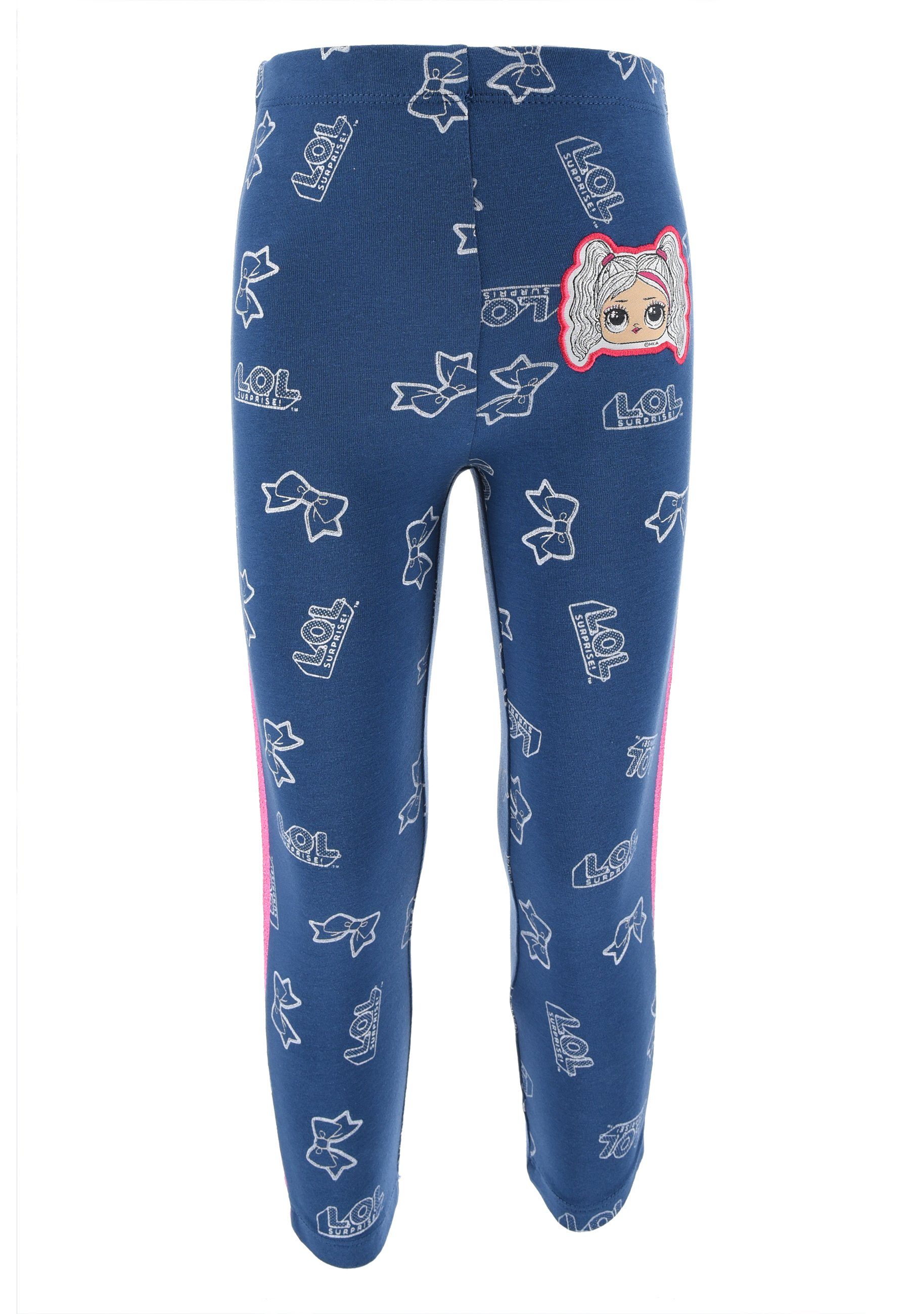 L.O.L. SURPRISE! Leggings Mädchen Kinder Sporthose Dunkel-Blau