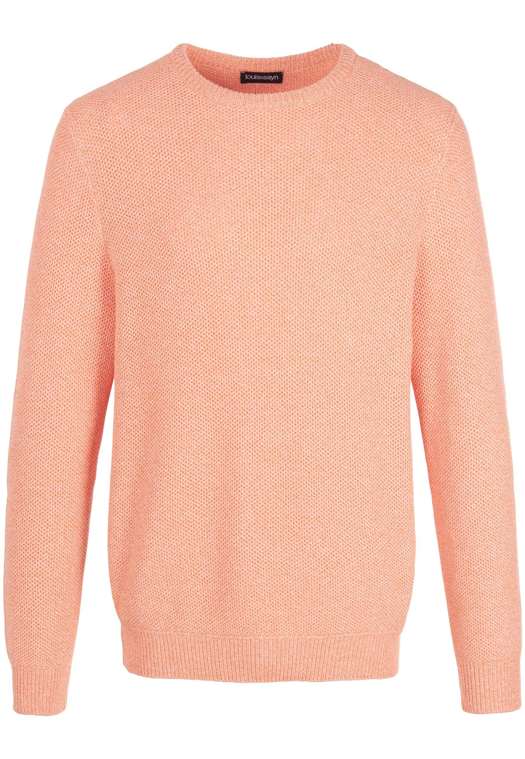 mit Sayn Strickpullover Louis orange Cotton klassischem Design