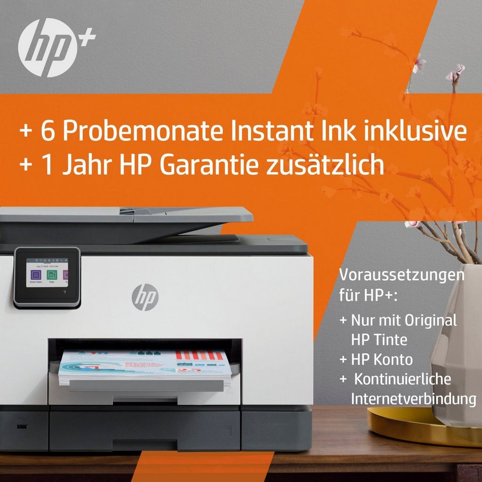 HP OfficeJet Pro 9022e AiO A4 color Multifunktionsdrucker, (LAN (Ethernet),  WLAN (Wi-Fi), HP+ Instant Ink kompatibel)