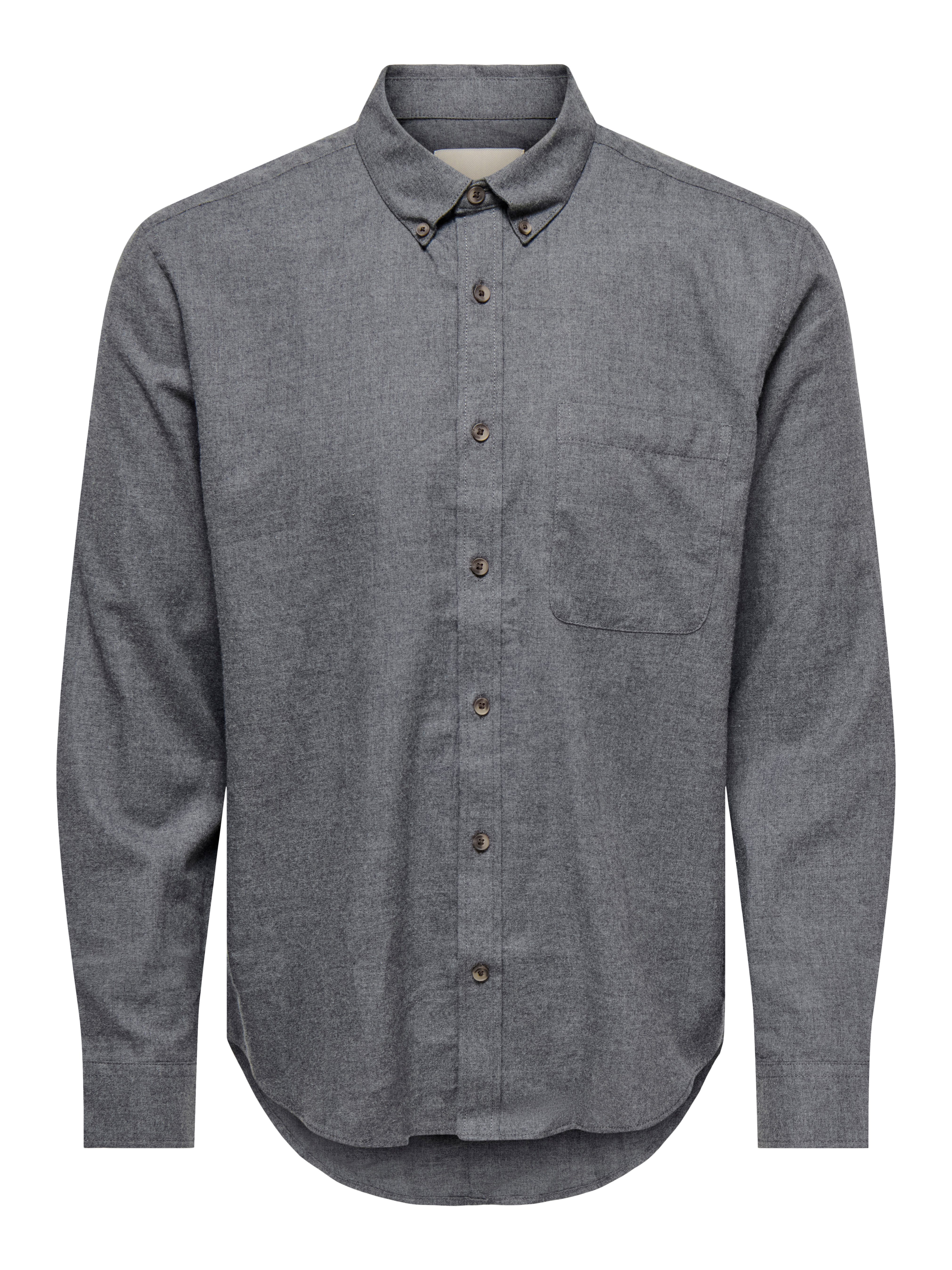ONLY & SONS Langarmhemd ONSJUPITER REG FIT LS SHIRT NOOS mit Button Down Kr günstig online kaufen