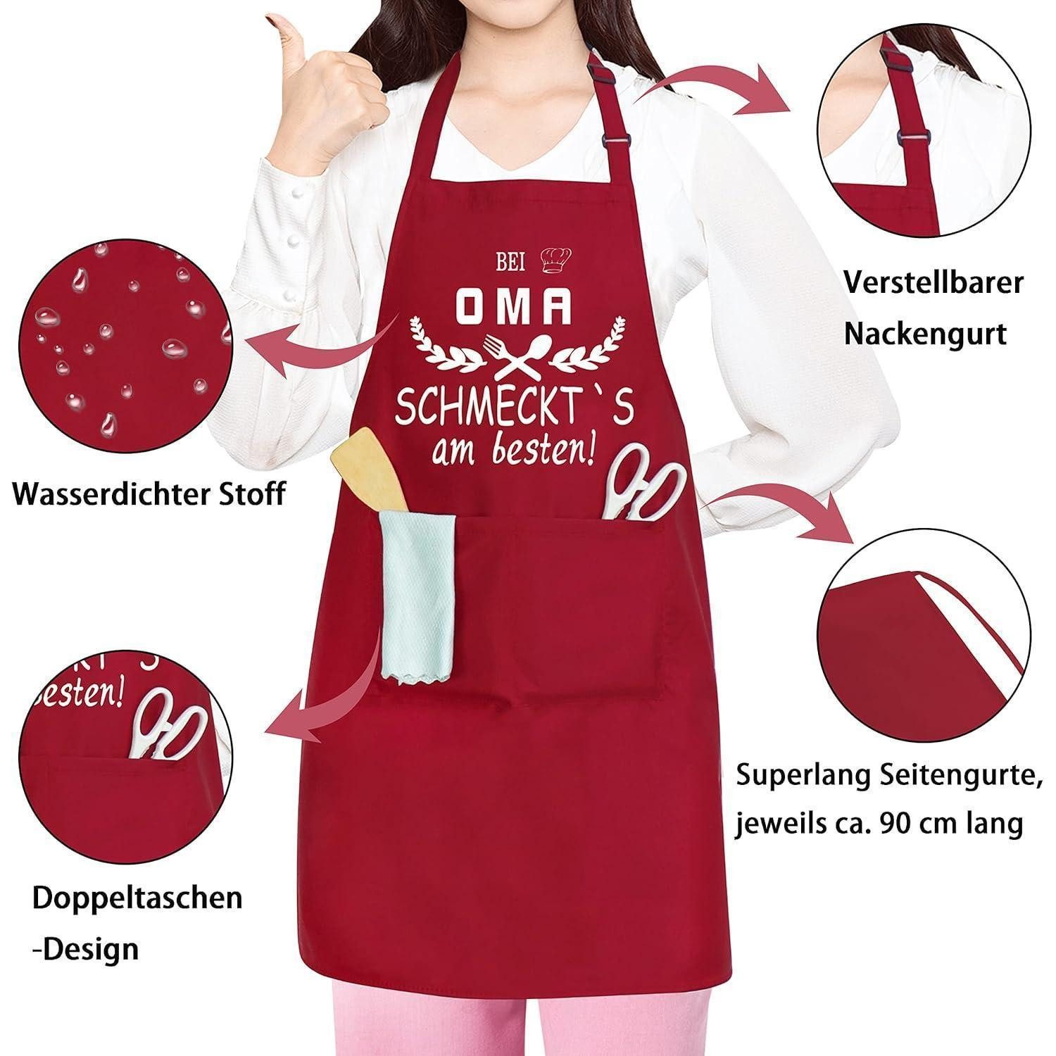 Shoppawhile Kochschürze Lustige Oma Geschenk Schürze Damen für Geburtstag Muttertag