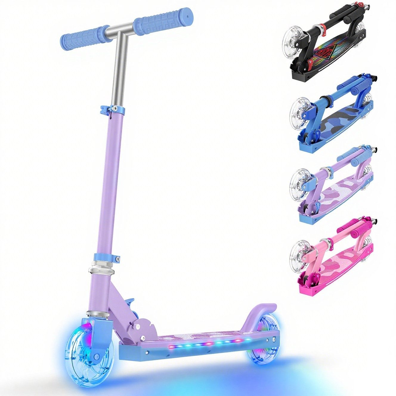OUNUO Scooter Kinderroller für Kinder von 5 bis 12 Jahren, zusammenklappbar