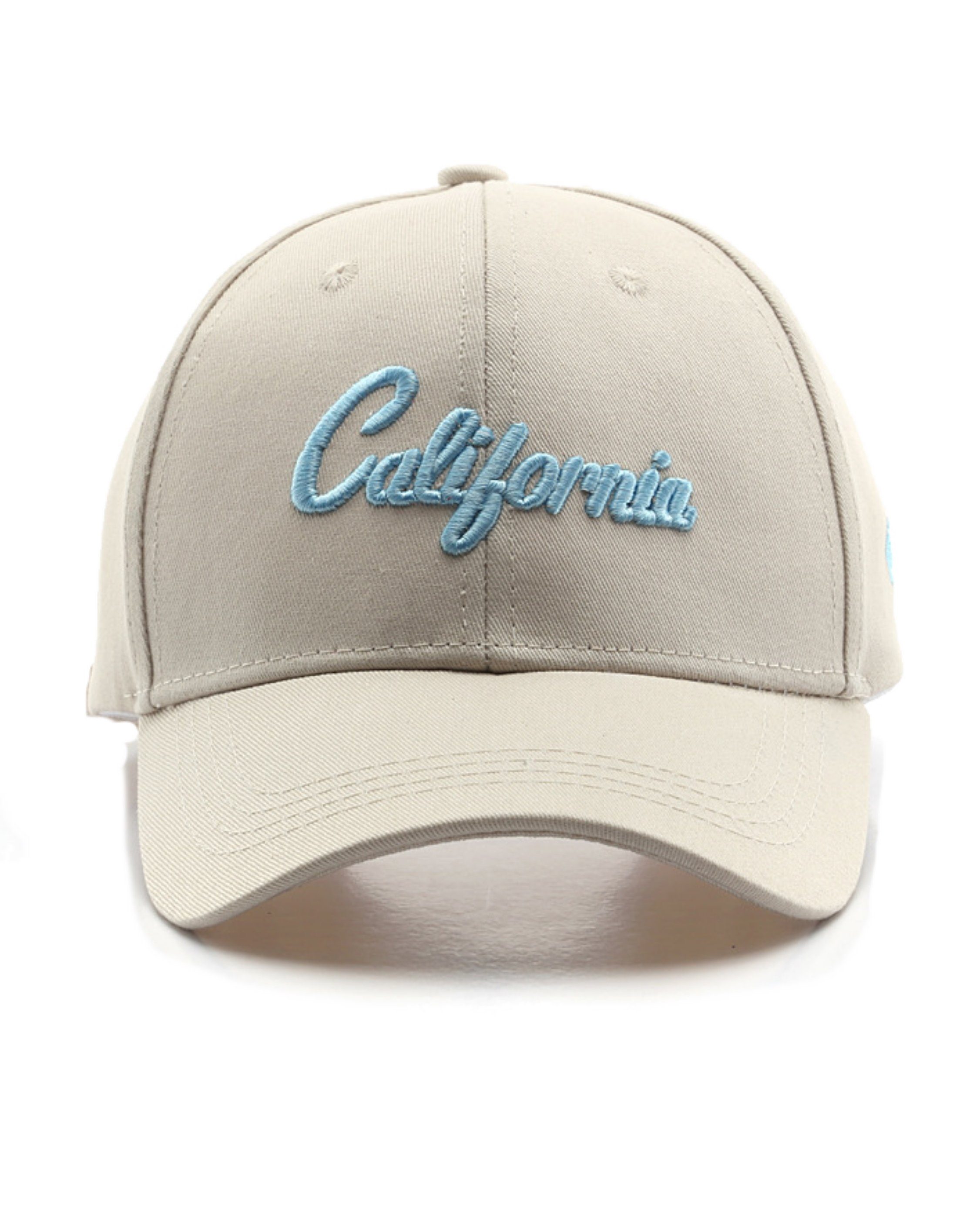 California Kalifornien Cap USA mit Belüftungslöchern beige Sporty Cap Travel Trucker Baseball Cotton Baseballcap