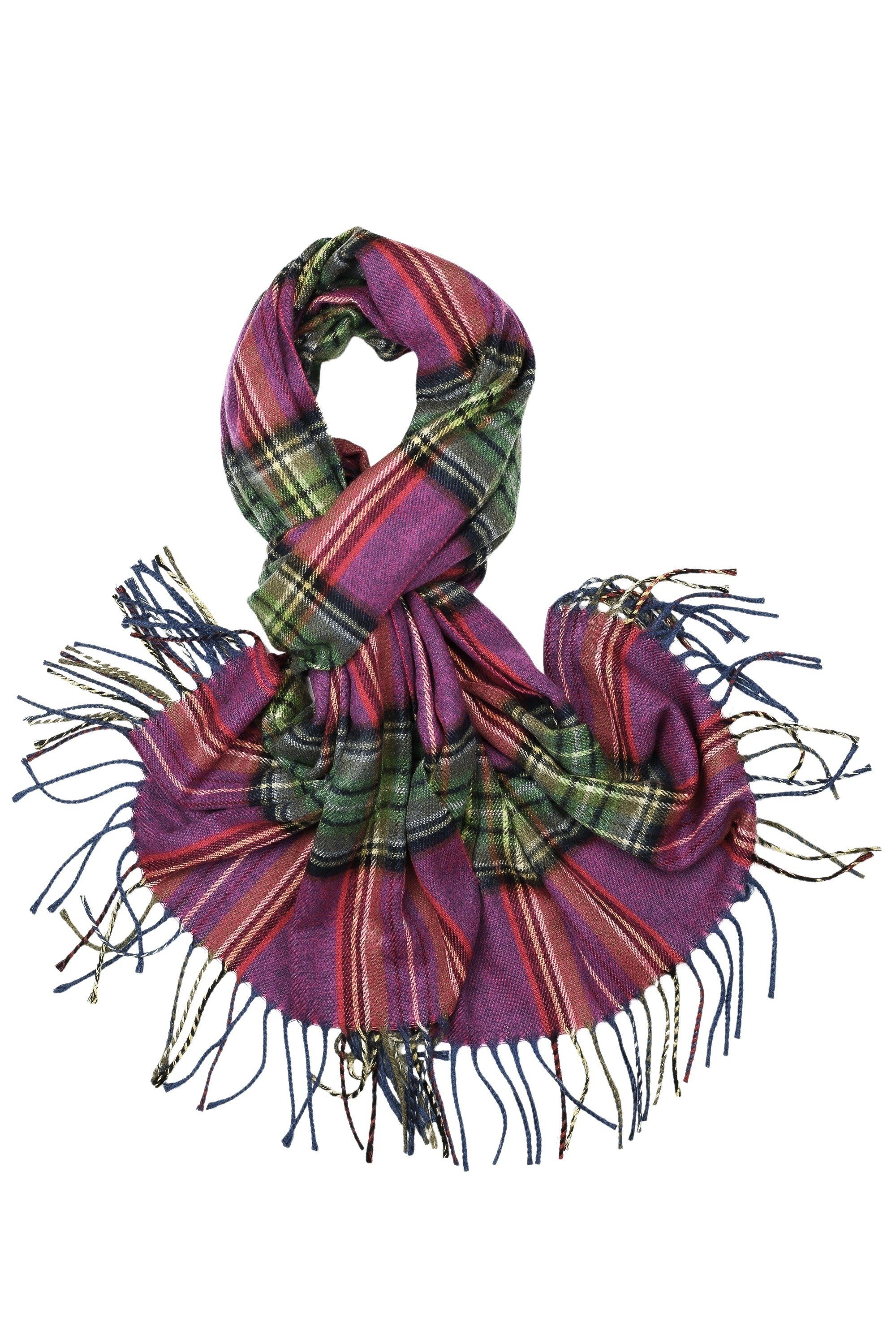 COLLEZIONE ALESSANDRO Wollschal Scotland, (1-St), mit Karomuster, Made in Italy