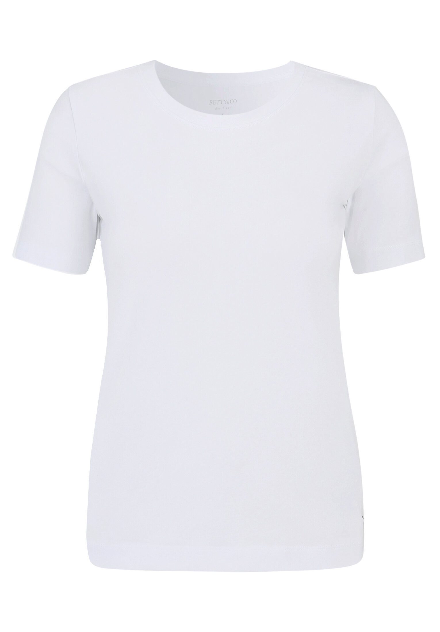 Betty&Co Kurzarmshirt Damen mit Rundhalsausschnitt (1-tlg) Form