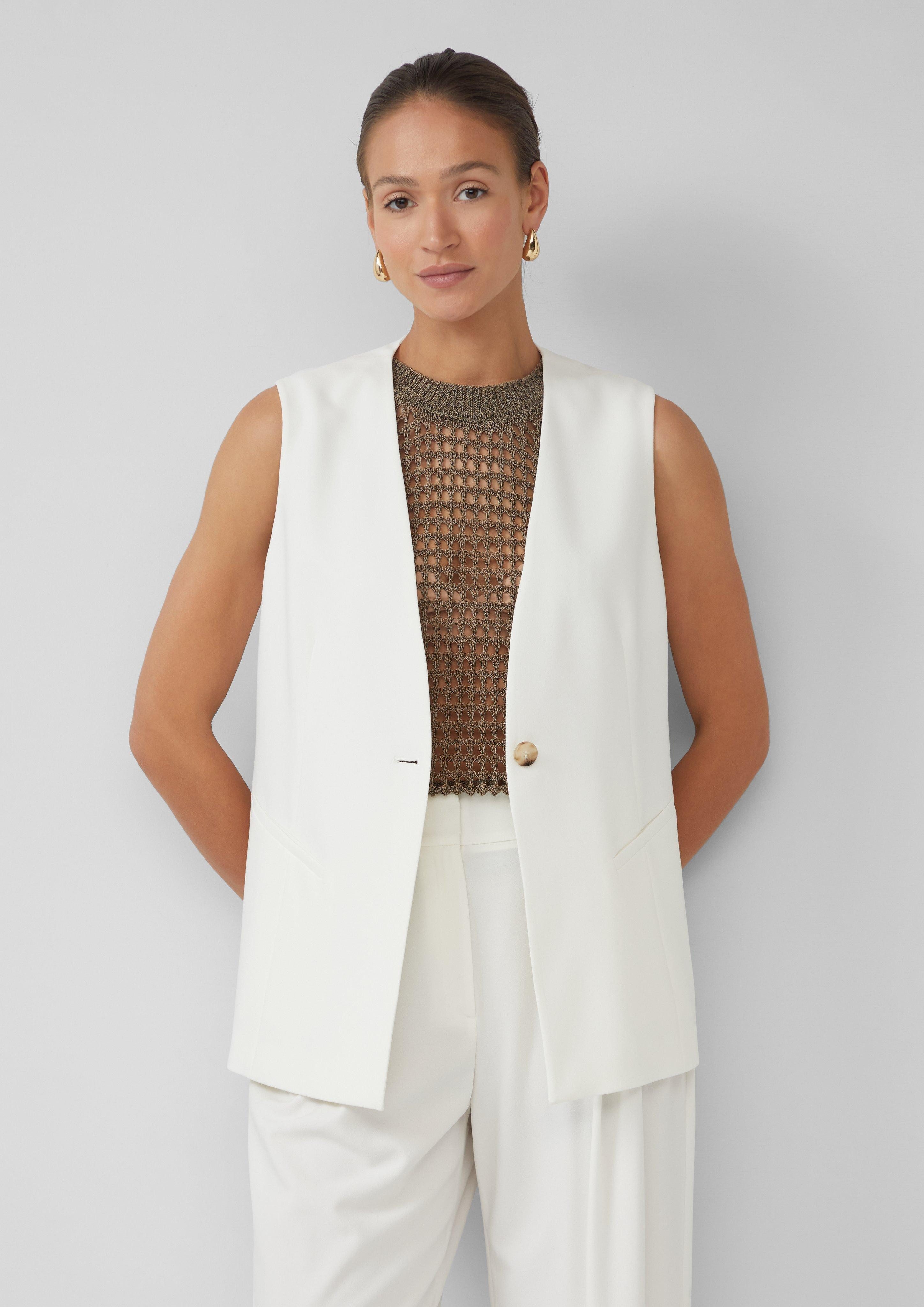 s.Oliver BLACK LABEL Strickweste Lange Weste günstig online kaufen