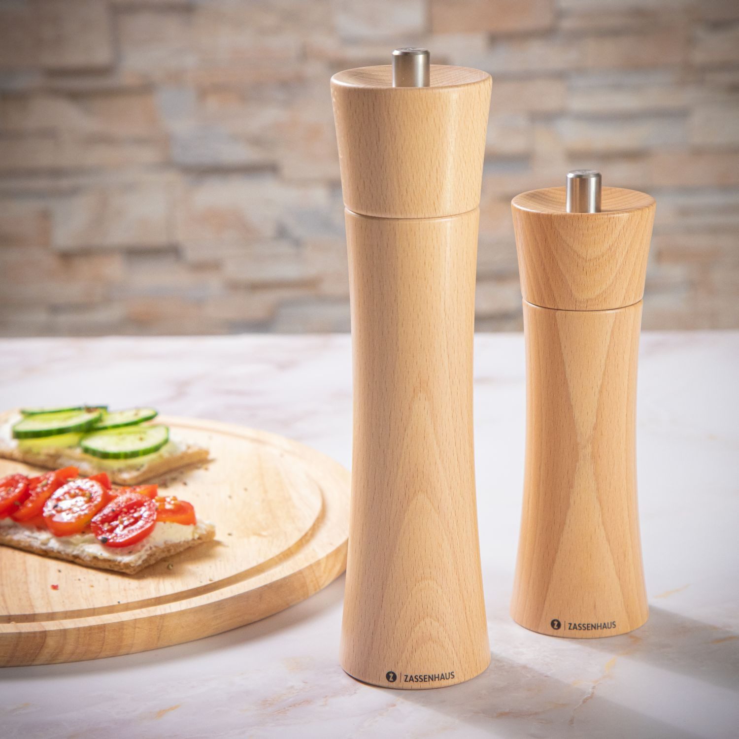 ZASSENHAUS Pfeffermühle Pfeffermühle Frankfurt Natur 24 cm manuell