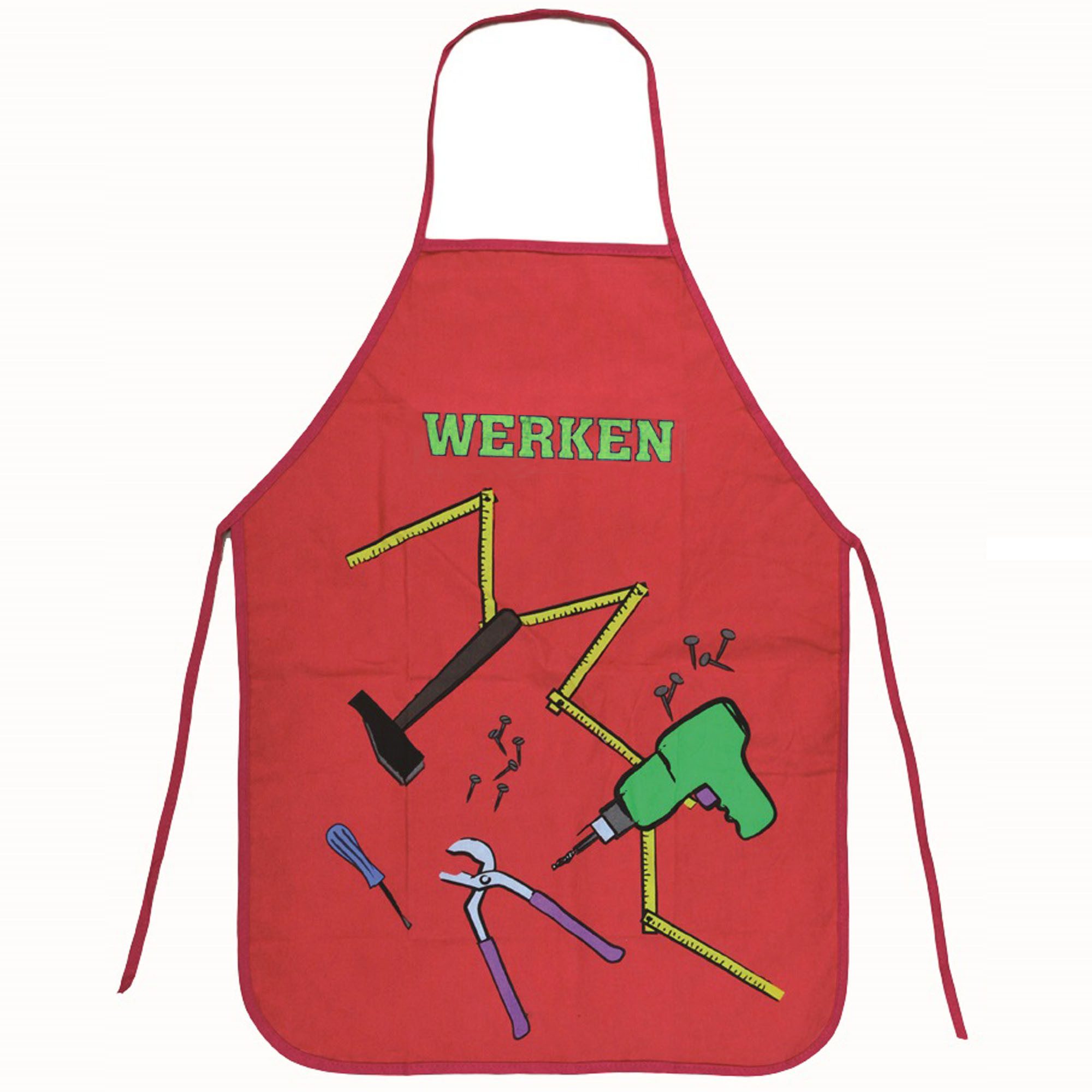 TSI Schreibwaren Kittelschürze Werkenschürze Kinder BW rot günstig online kaufen