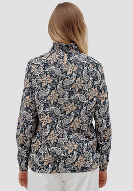 re.draft Klassische Bluse gathered turtle paisley