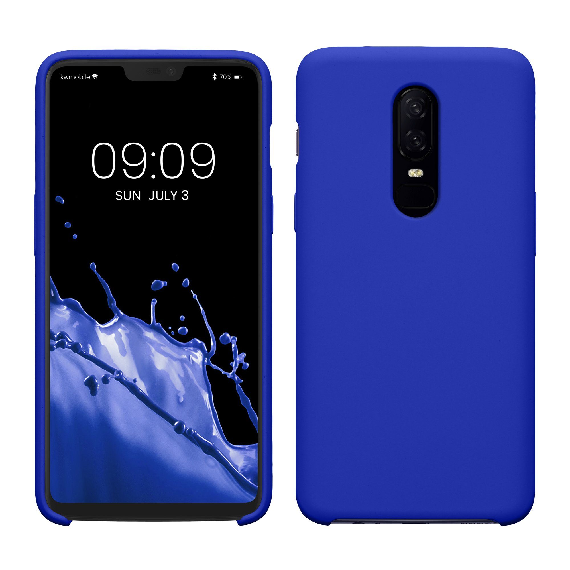 kwmobile Handyhülle Hülle für OnePlus 6, Hülle Silikon gummiert - Handyhülle - Handy Case Cover