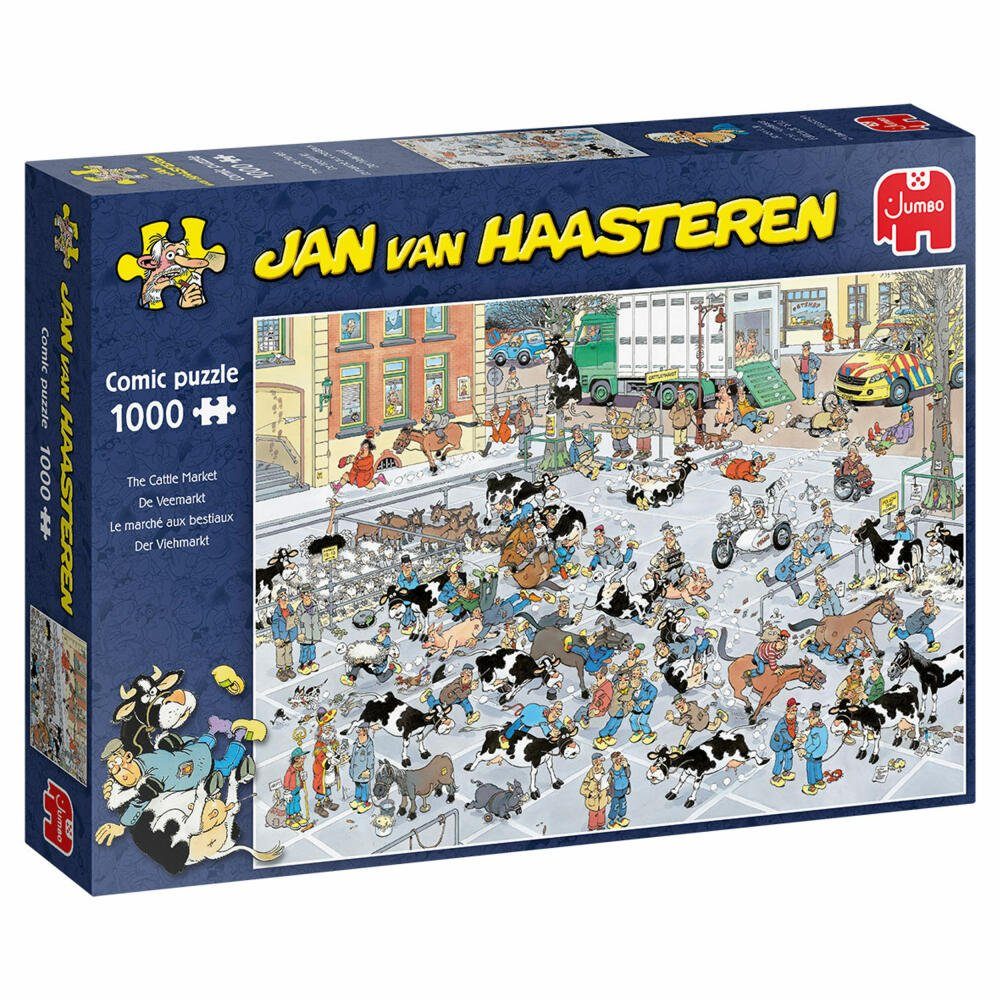 Puzzle Jan van Haasteren - Vieh-Markt 1000 Teile