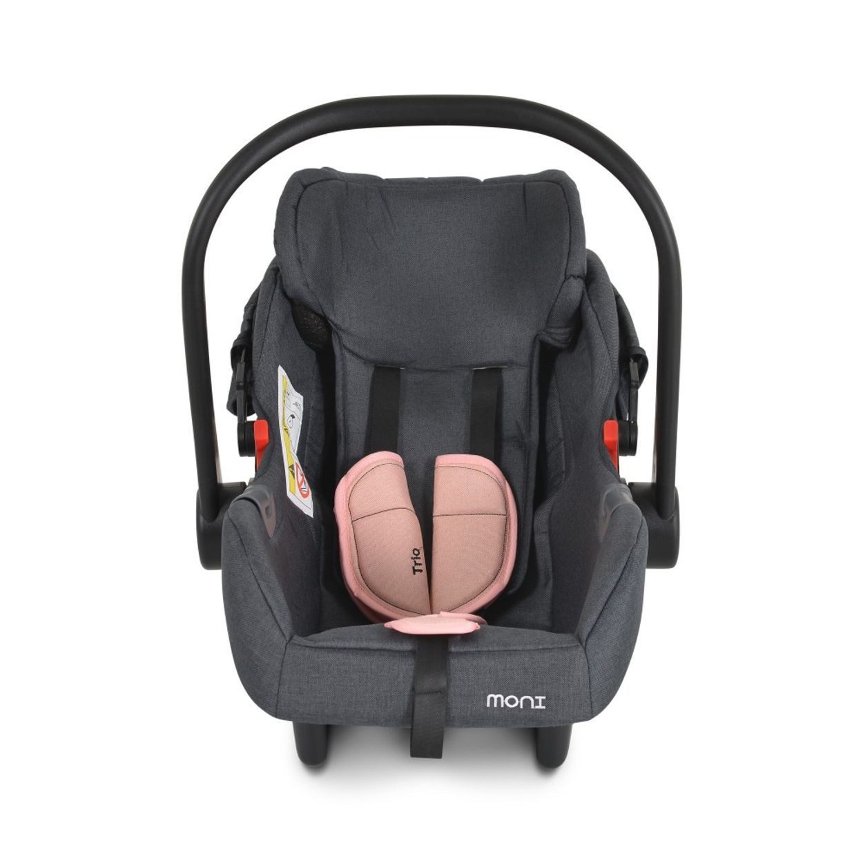 Moni Babyschale Babyschale Trio Set, ab: 0, bis: 1.25, mit Isofixbasis Royal, i-Size (40 - 87cm) Adapter