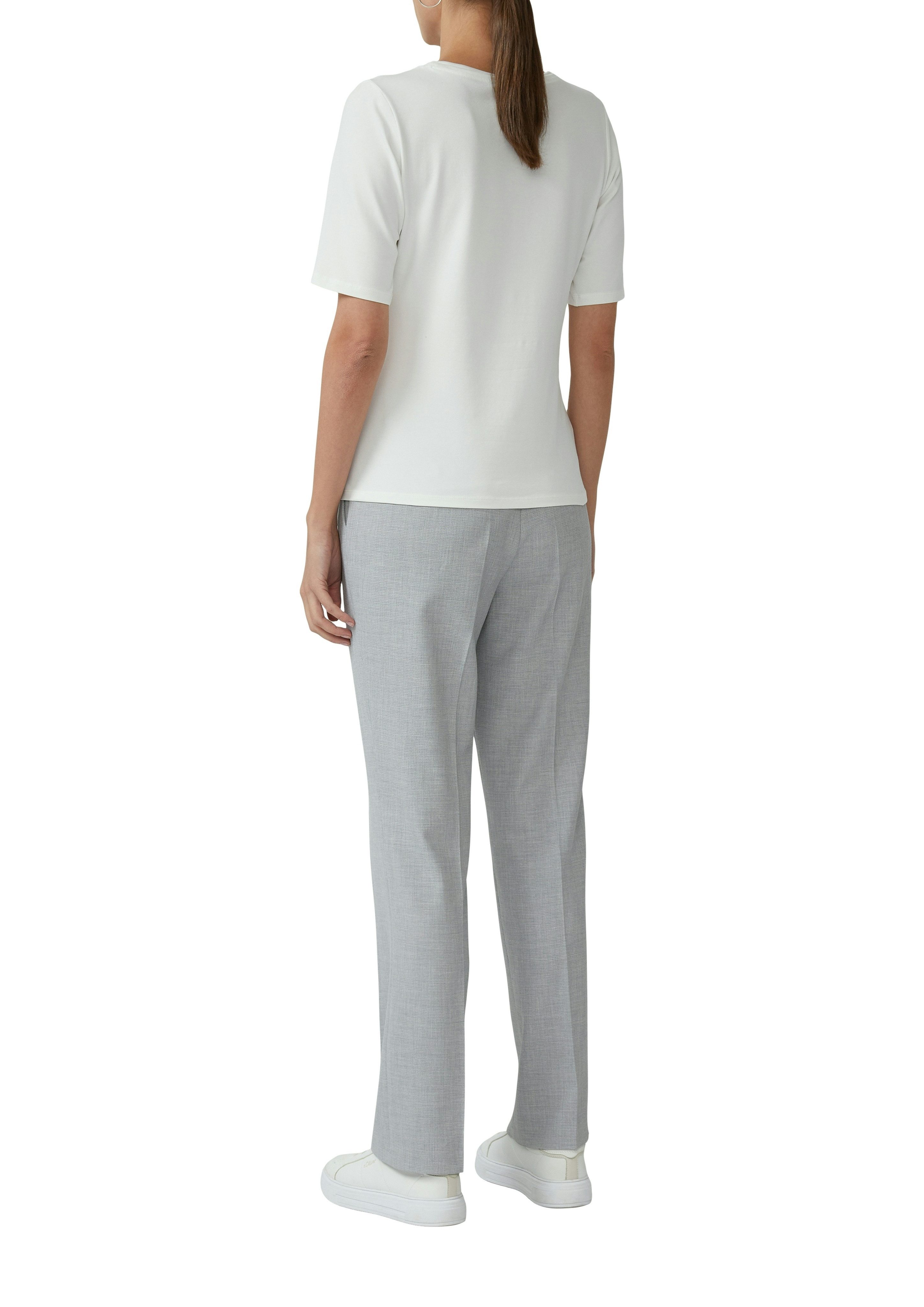 s.Oliver BLACK LABEL T-Shirt mit Satindetail – Bild 2 von 4