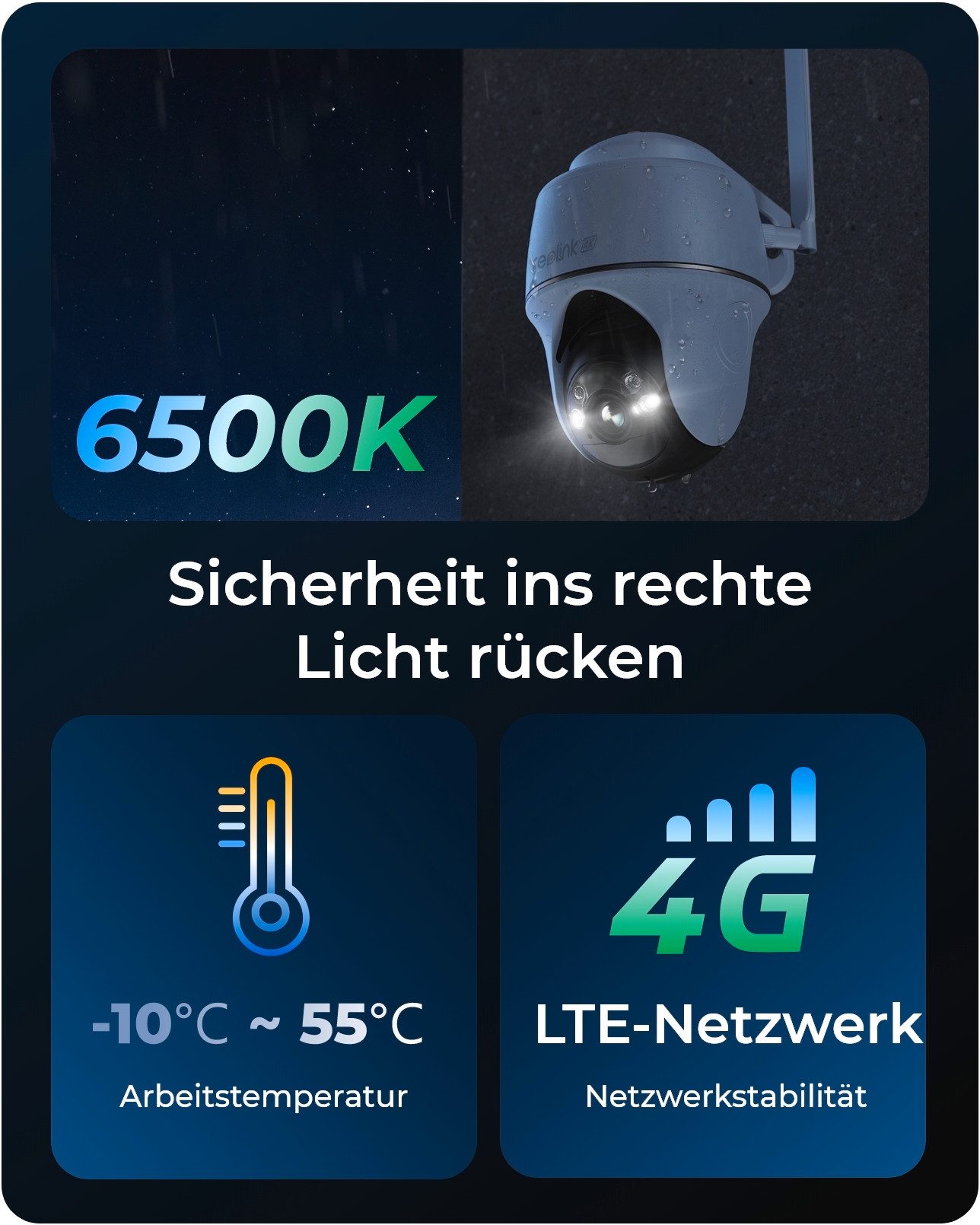 Reolink Überwachungskamera Go Series G440 Battery-4G (Außenbereich)