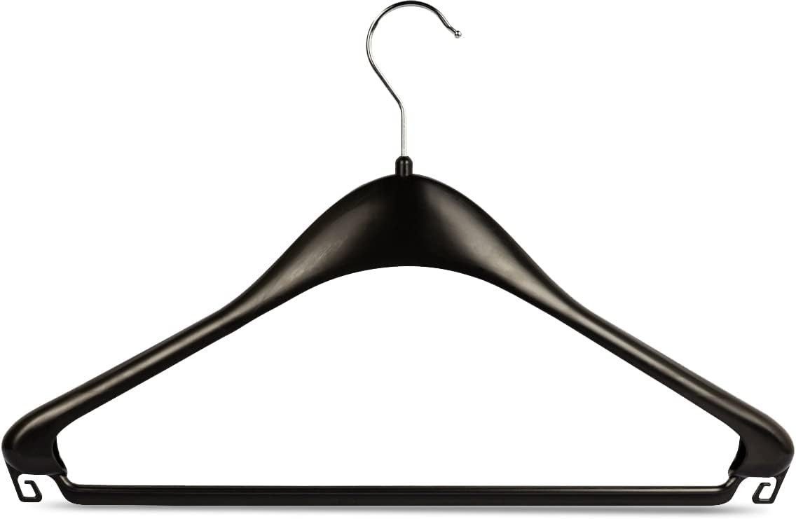 RSR Hangers Kleiderbügel F 44 cm Jackenbügel Sakkobügel Kunststoff Schwarz, günstig online kaufen