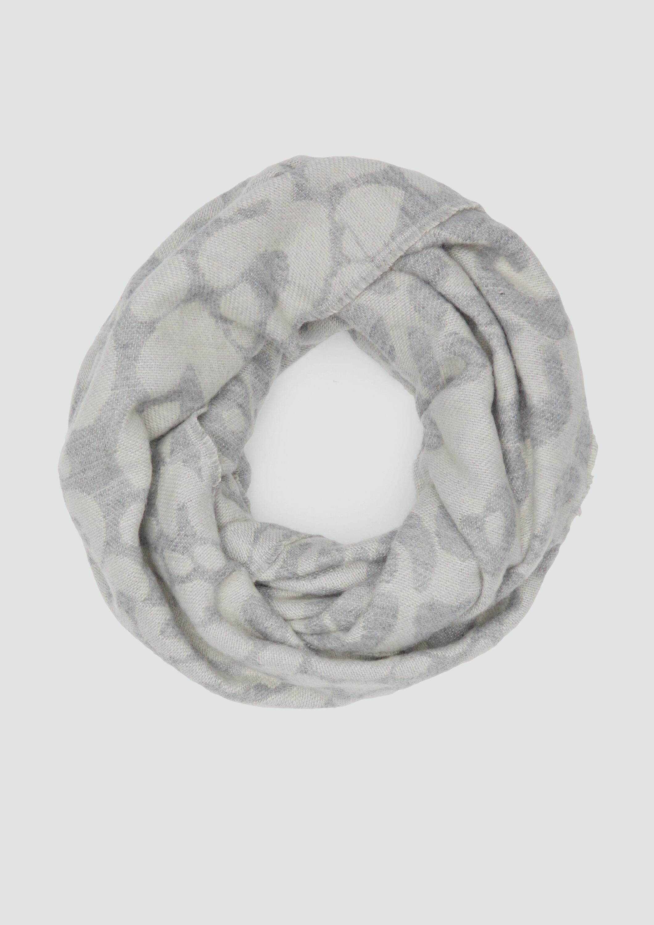 s.Oliver Loop Snood, Loop-Schal mit Leo-Muster