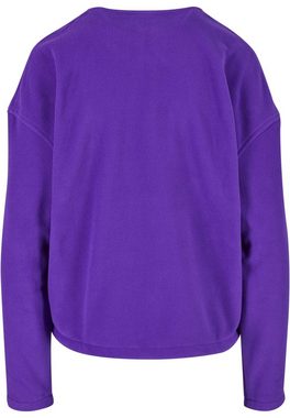 URBAN CLASSICS Trainingsjacke Urban Classics Damen Ladies Polarfleece Track Jacket (1-St)