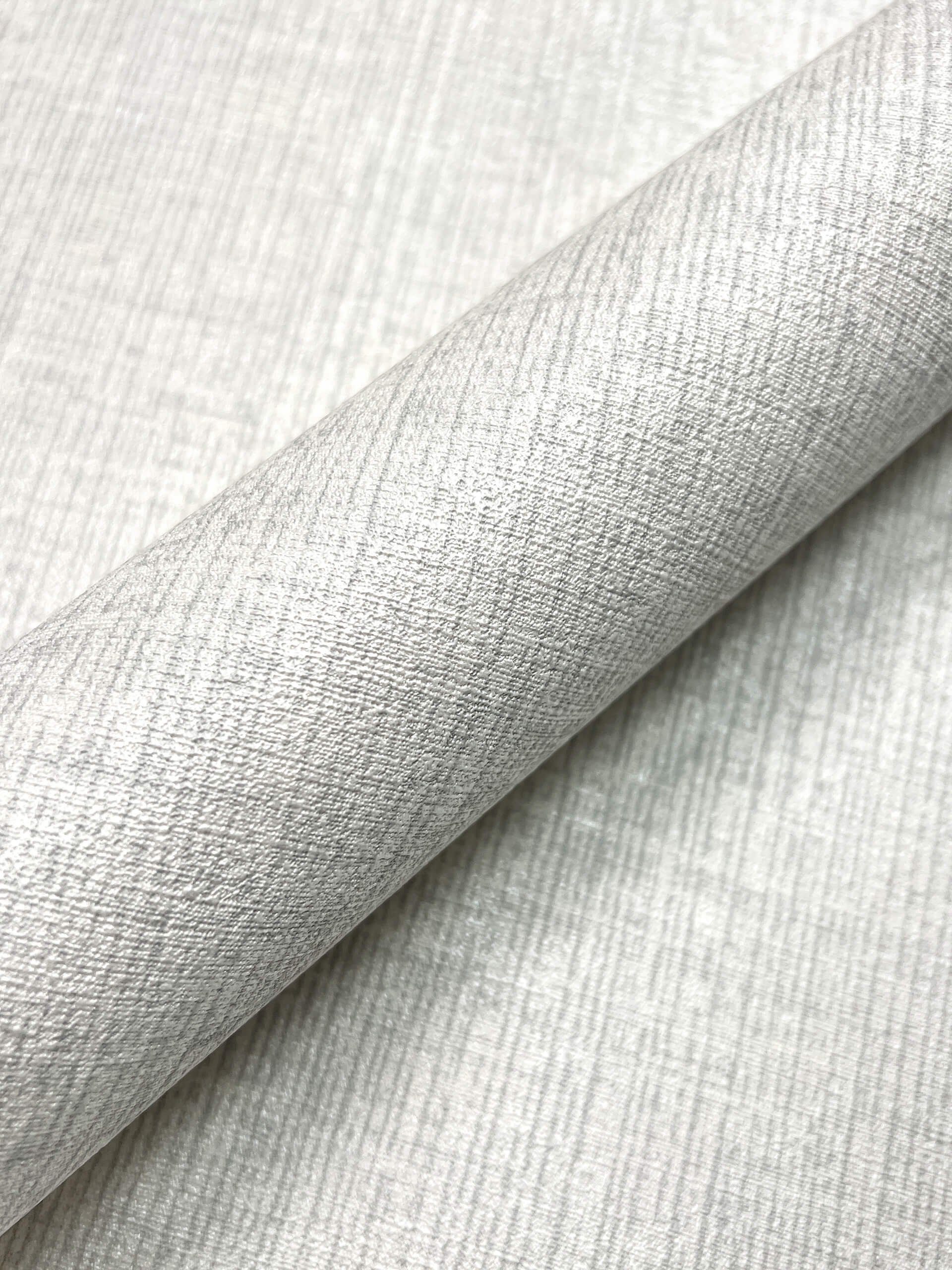 Newroom Vliestapete Timba Silver Uni Tapete Unitapete Leicht Glänzend,Einfarbig,Textil, Grau Tapete Uni Leicht Glänzend - Unitapete Struktur Silber Modern Klassik Einfarbig Textil für Wohnzimmer Schlafzimmer Flur, Struktur