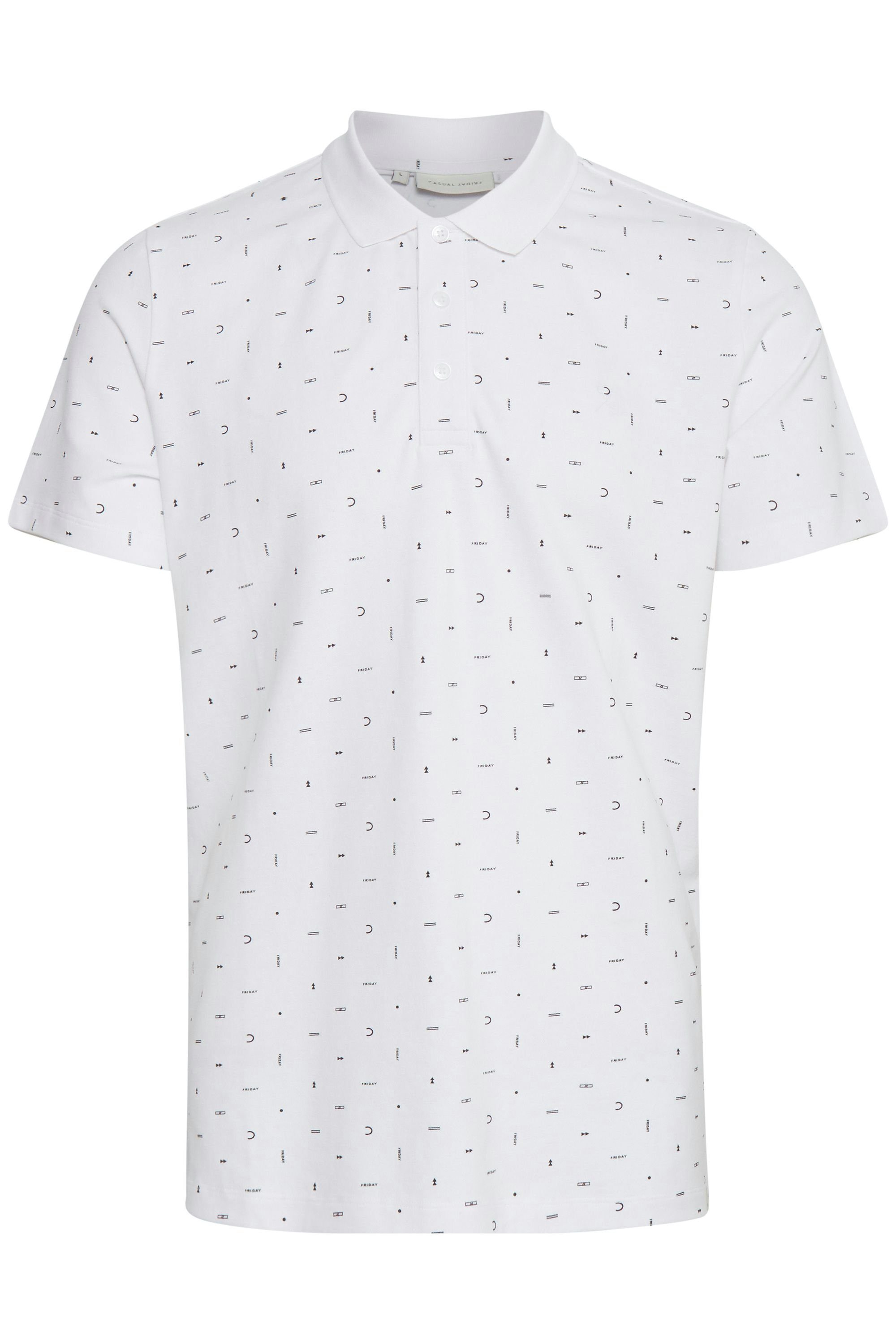 Casual Friday Poloshirt CFTorben - 20503293 Polo mit modischen Details Bright white (50104)