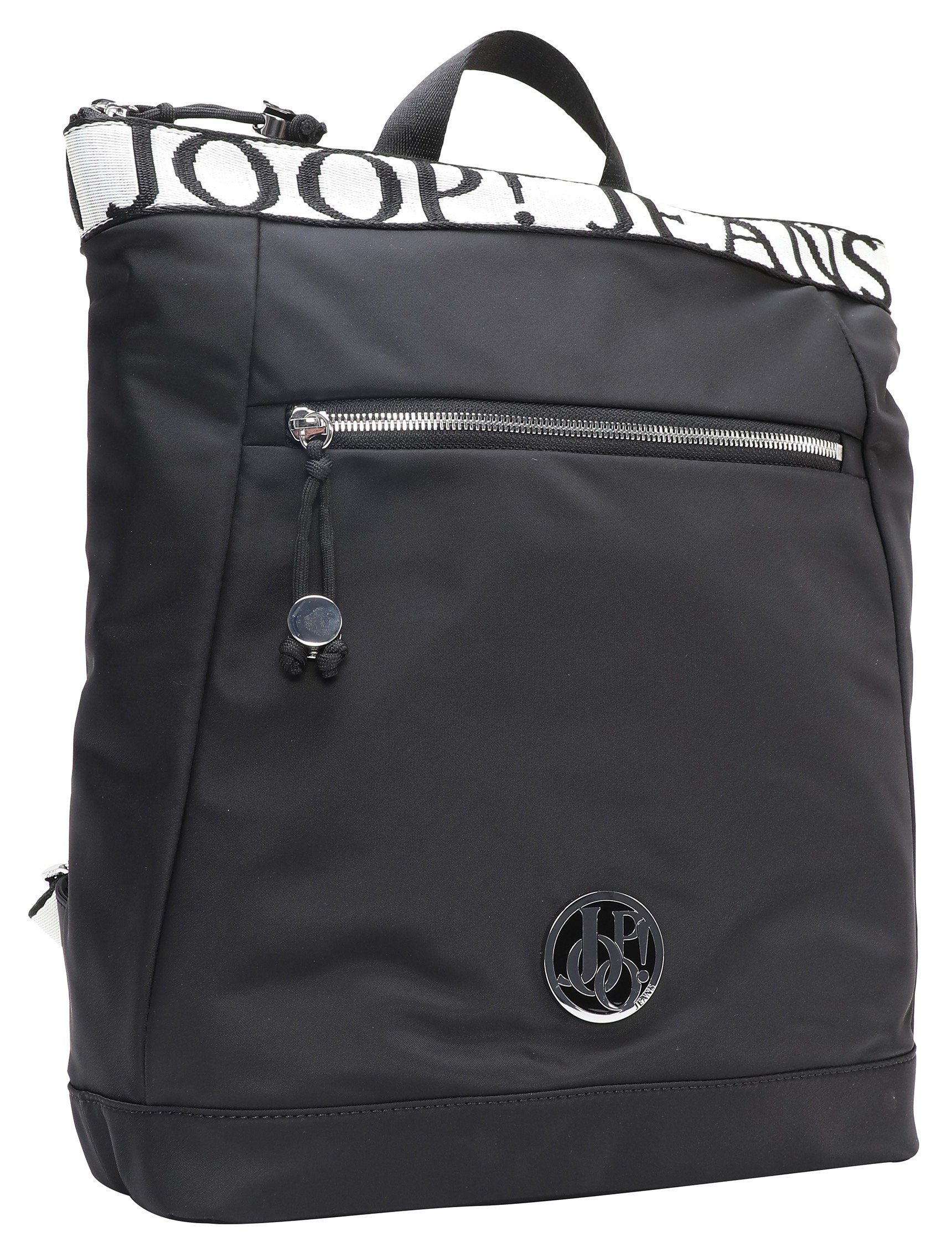 mit Trageriemen lvz, Jeans Schriftzug auf Joop lietissimo den Logo backpack elva Cityrucksack black