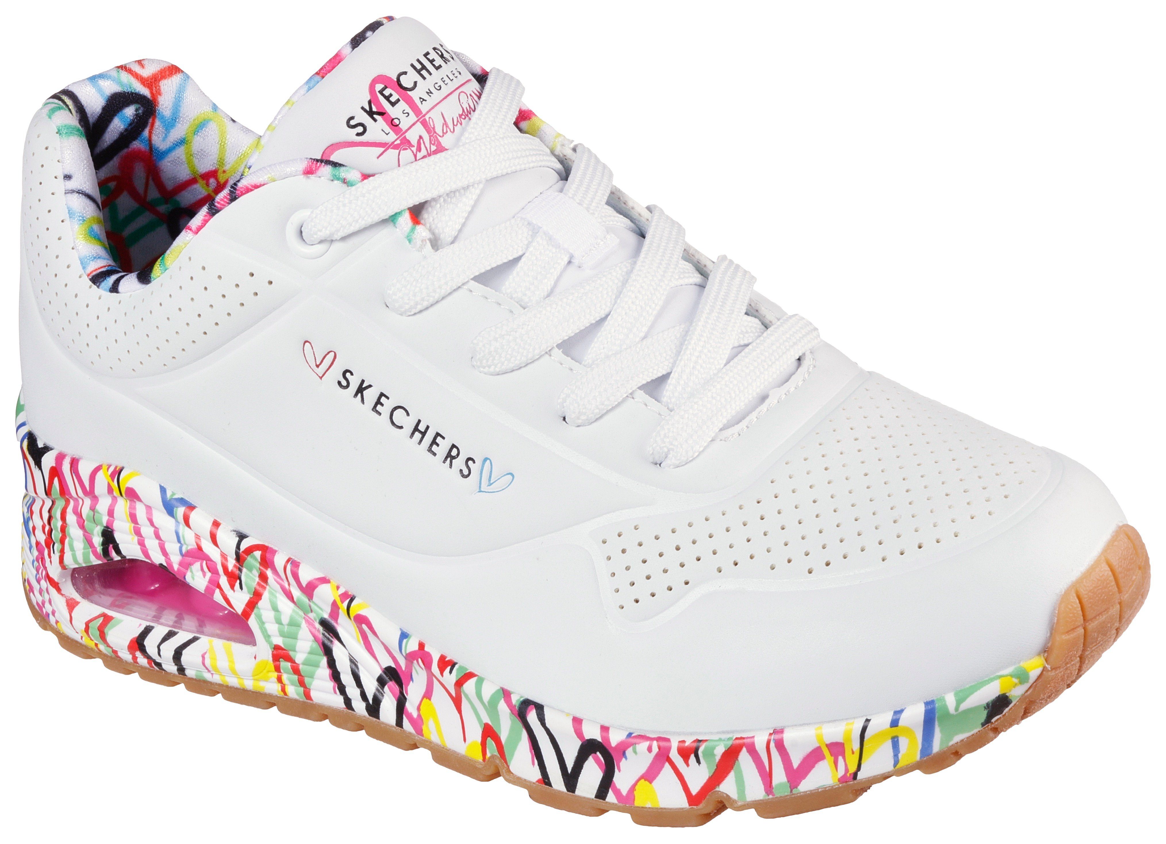 Skechers »UNO-LOVING LOVE« Wedgesneaker mit coolem Graffiti-Print online  kaufen | OTTO