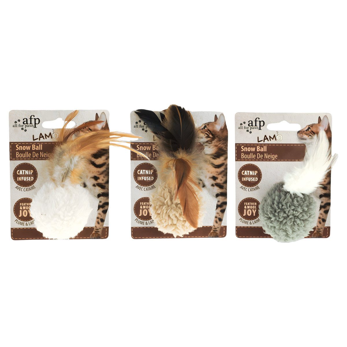 Tierball Katzenspielzeug Lambswool Snow Ball