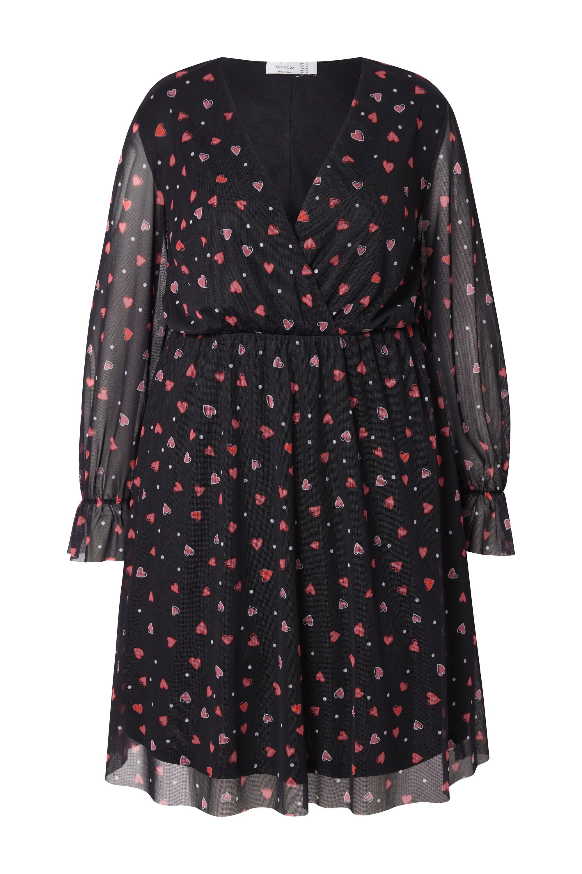 MIAMODA Jerseykleid Kleid A-Linie Mesh mit günstig online kaufen