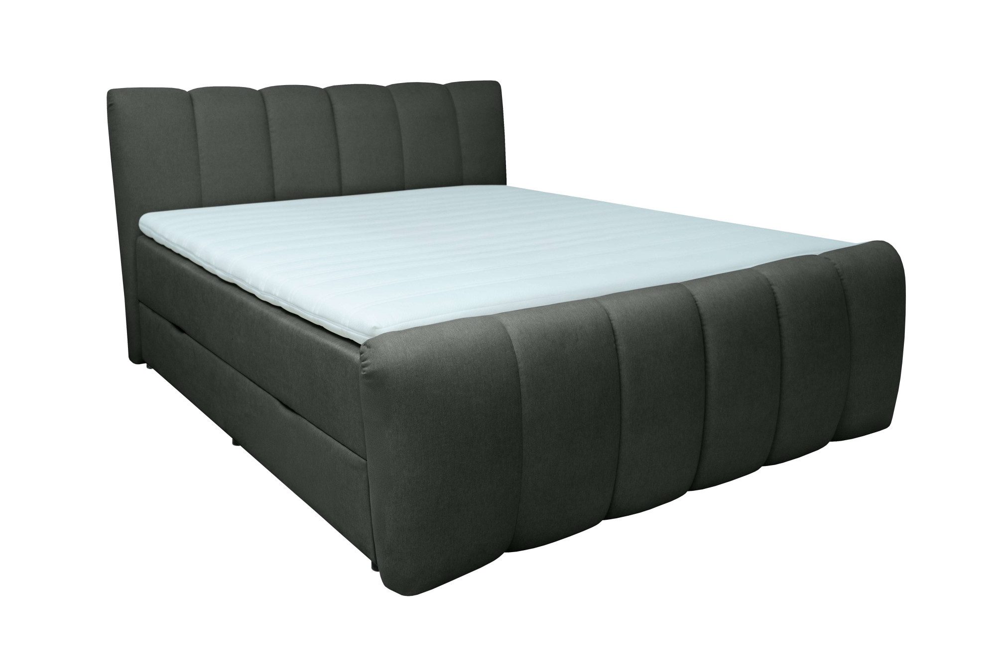 OTTO home Boxbett DORA, Doppelbett inkl. Bettkasten, Federkernbett, Breiten: 160, 180 cm, Boxbett: 5-Z-Taschenfederkern im Unterbau, Härtegrad 3, inkl. Topper