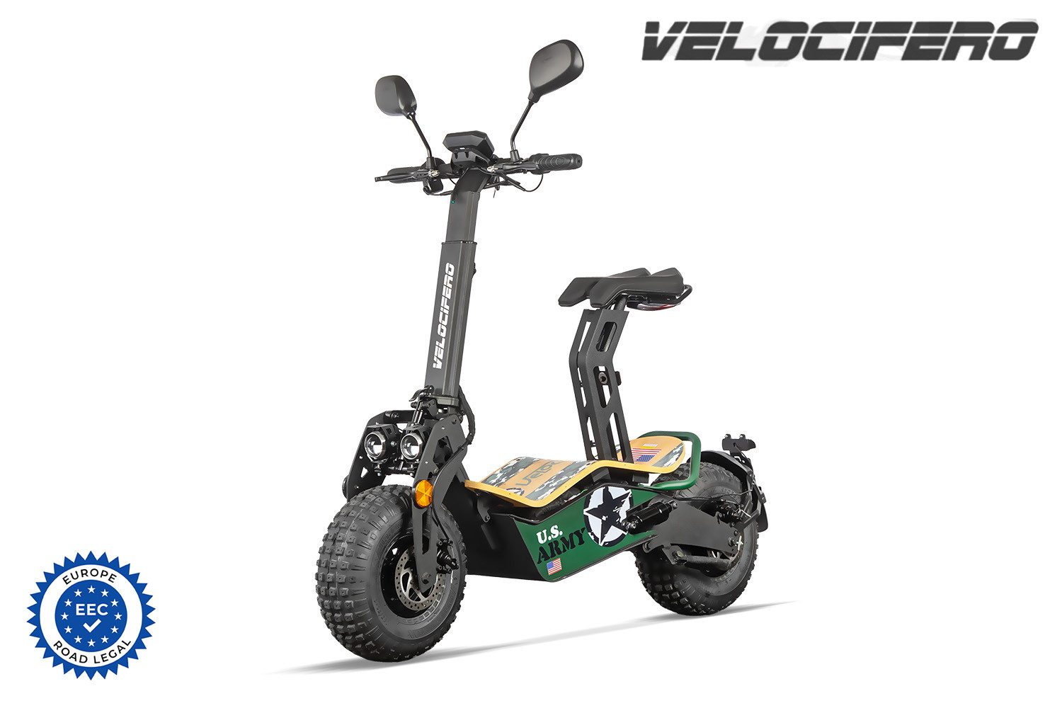E-Scooter Mit Zulassung Velocifero Mad E-Scooter 810W 48V EEC E-Roller