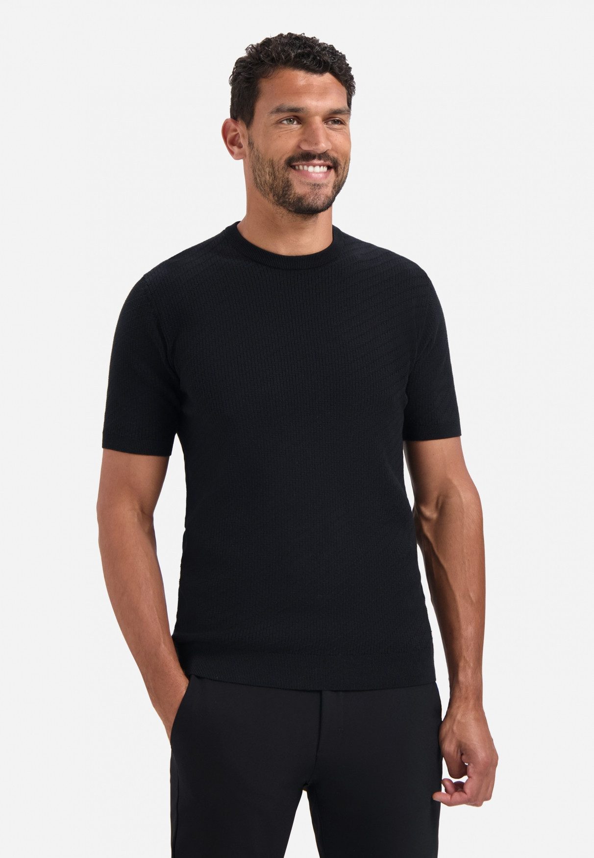 NO EXCESS T-Shirt No Excess Gestricktes T-Shirt günstig online kaufen