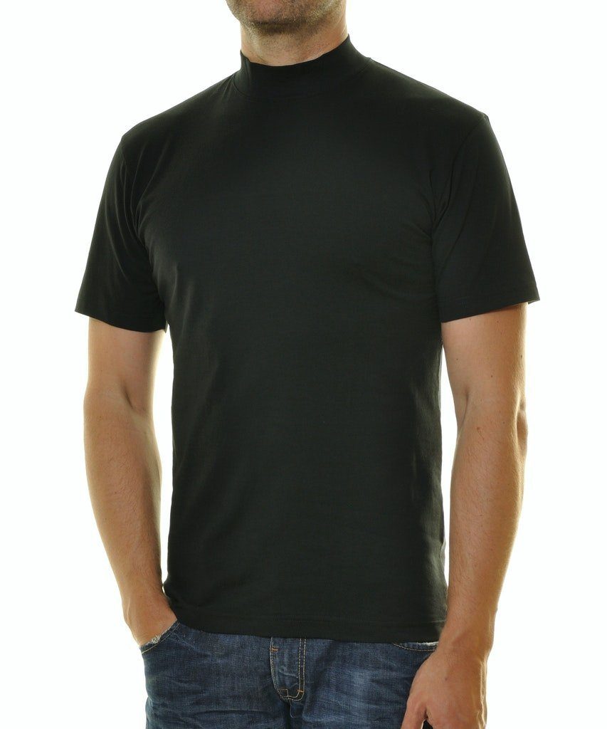 RAGMAN Langarmshirt kurzarm mit Stehkragen