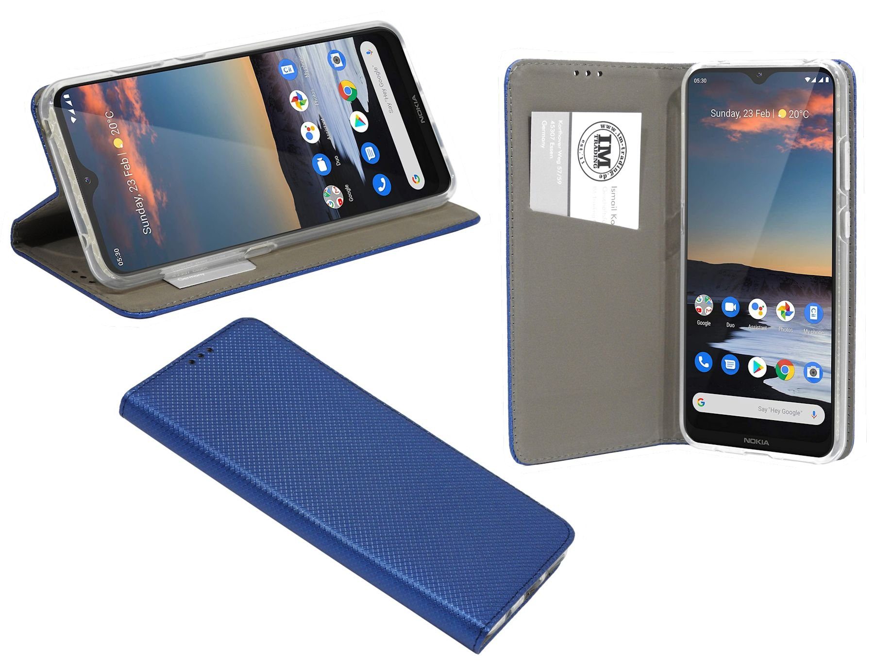 cofi1453 Handyhülle cofi1453® Buch Tasche "Smart" kompatibel mit NOKIA, Kunststoff