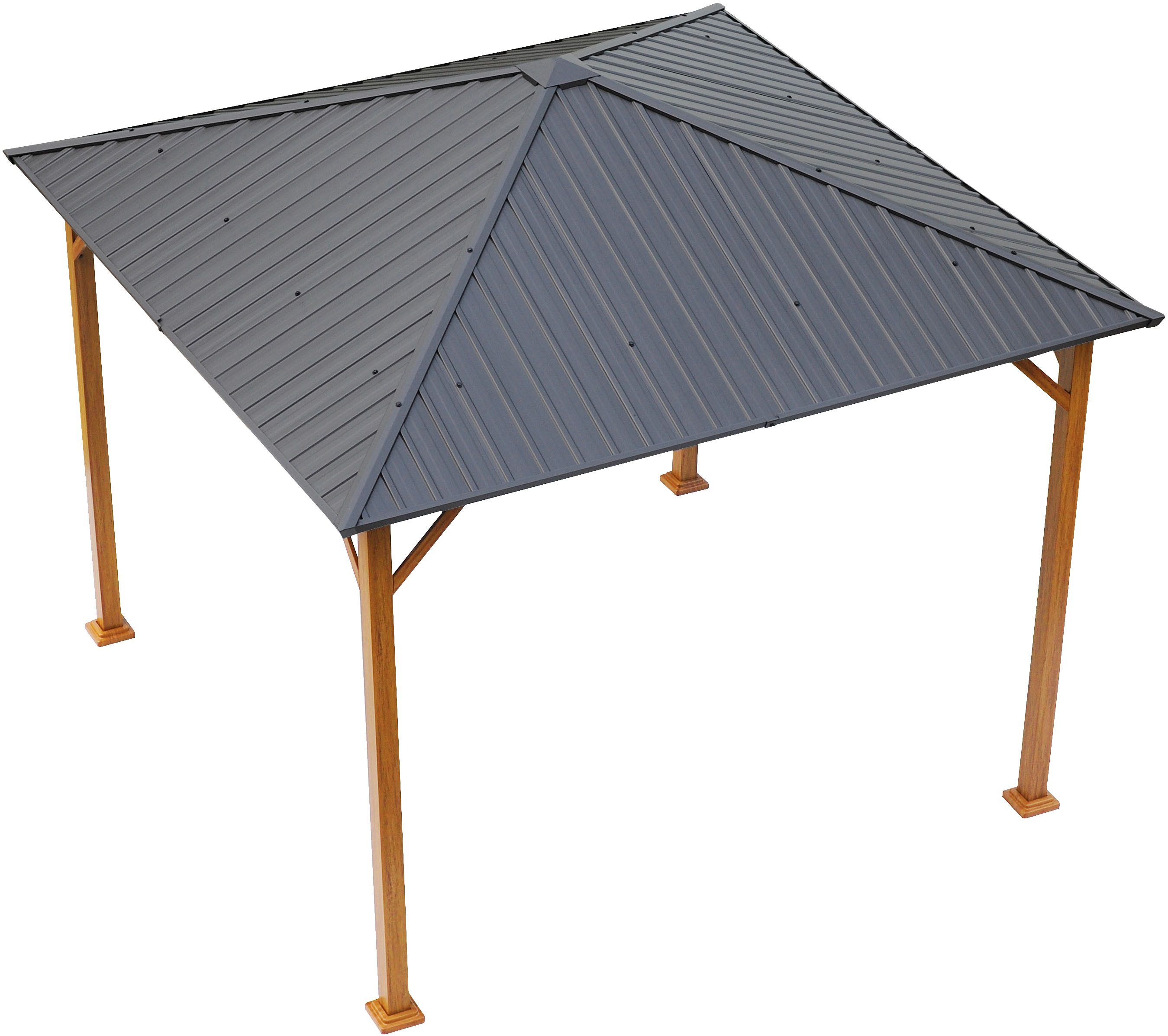 KONIFERA Pavillon Samos, BxT: 300x300 cm, Stahlgestell, ohne Seitenteile