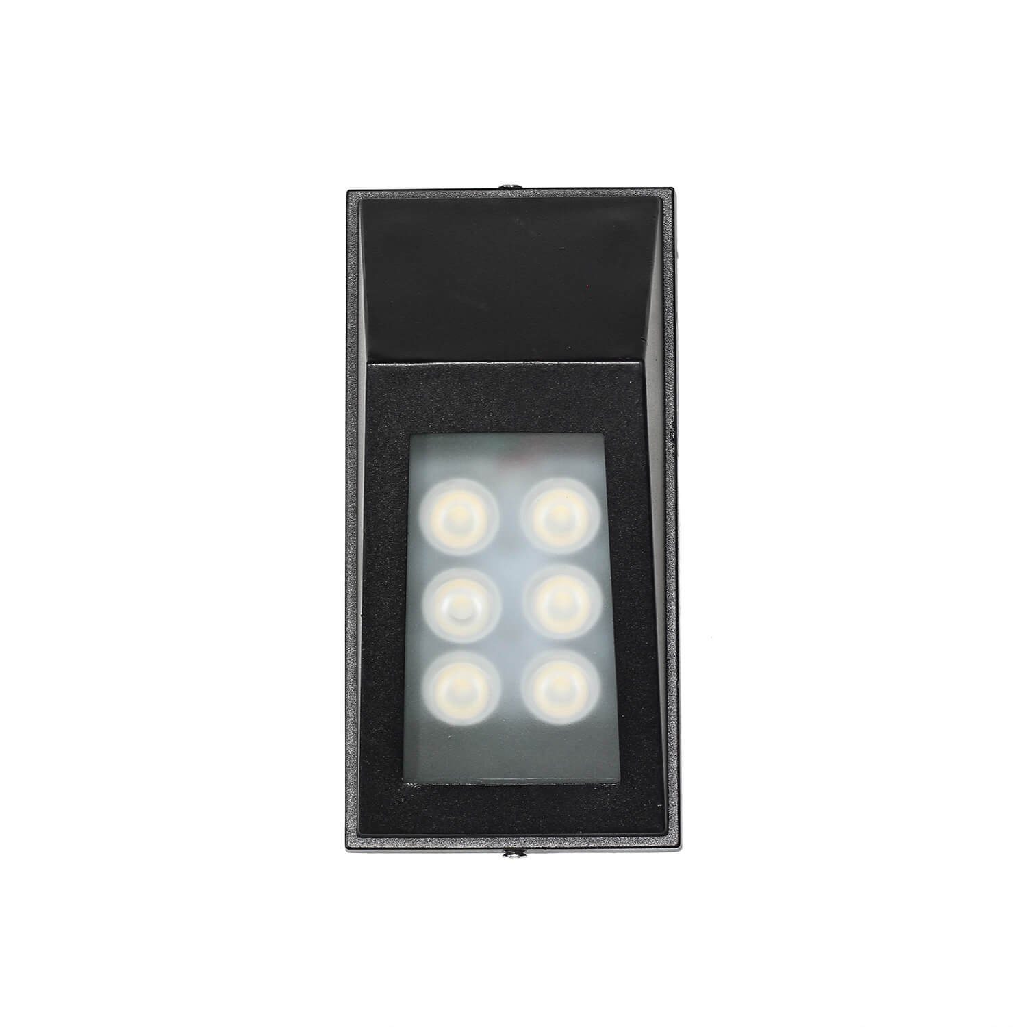 IP44 integriert, DUNDEE, Außenwandlampe fest Haus Aluminium Außen-Wandleuchte LED Licht-Erlebnisse Modern LED Hof Schwarz